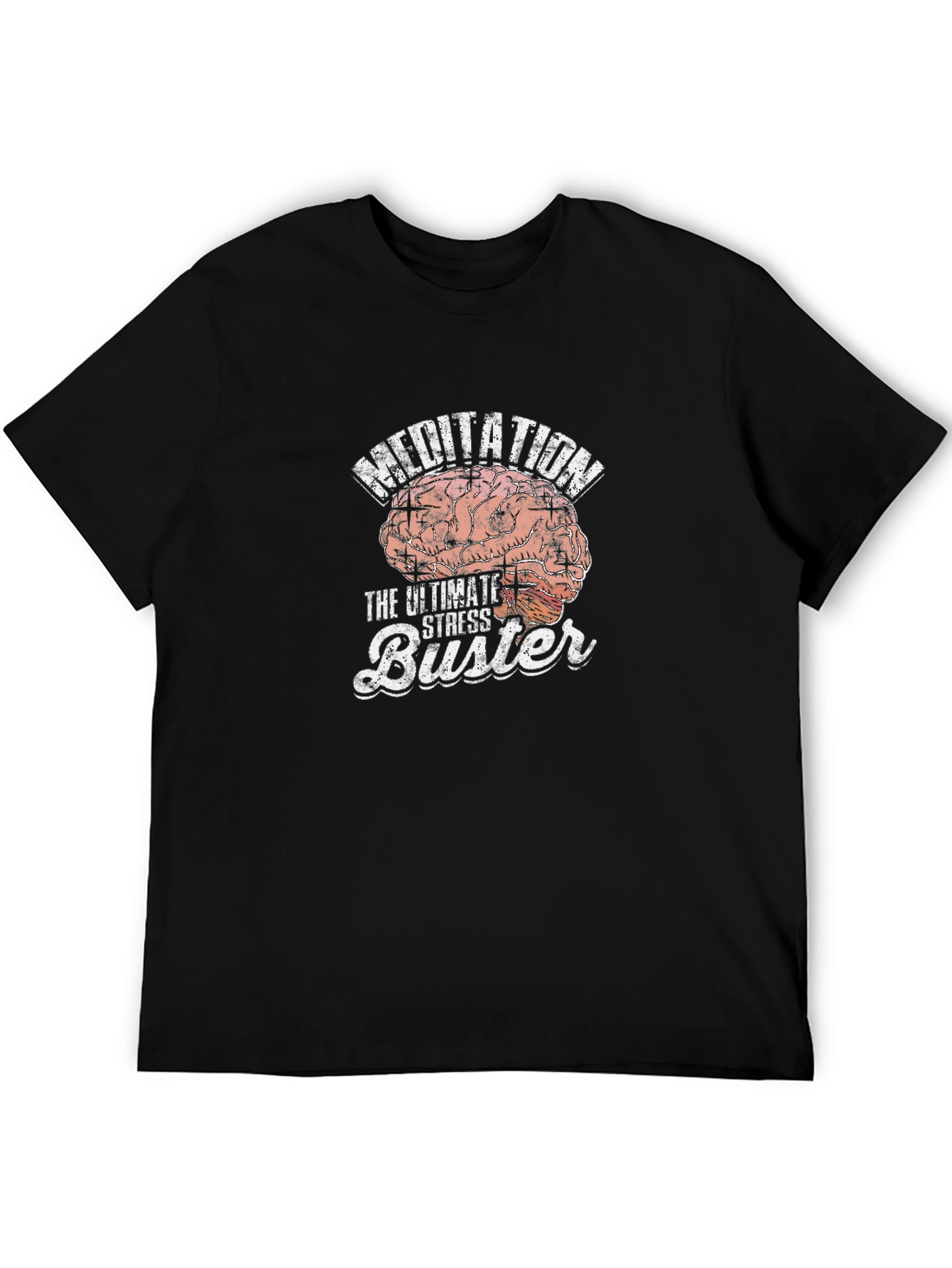 Meditation Brain T-Shirt - Ultimate Stress Buster