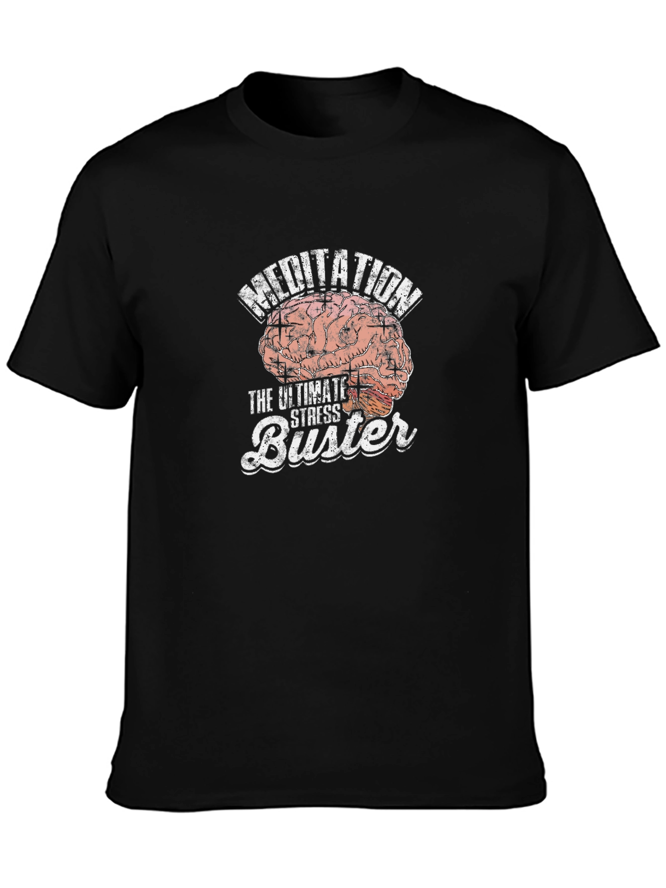 Meditation Brain T-Shirt - Ultimate Stress Buster