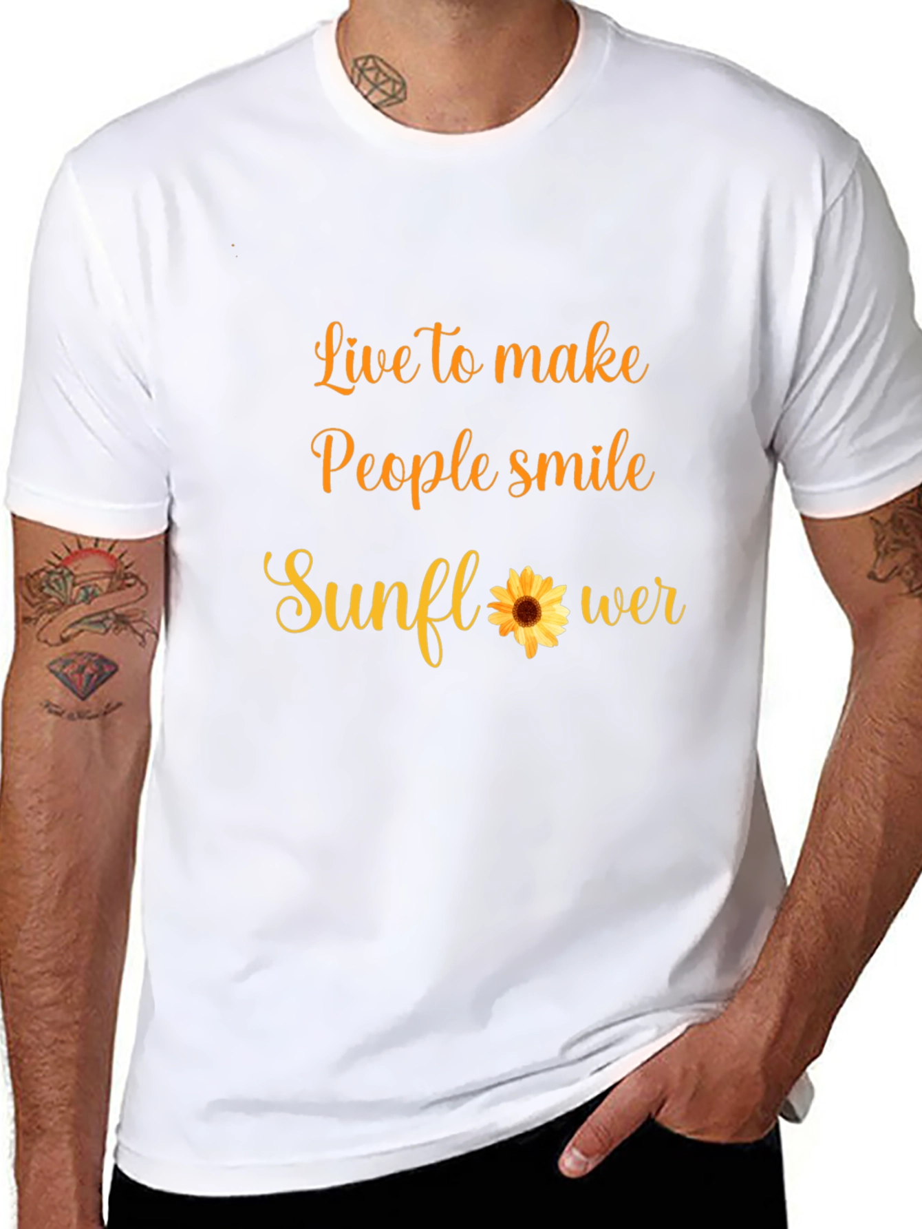 Live to Make People Smile Sunflower T-Shirt
