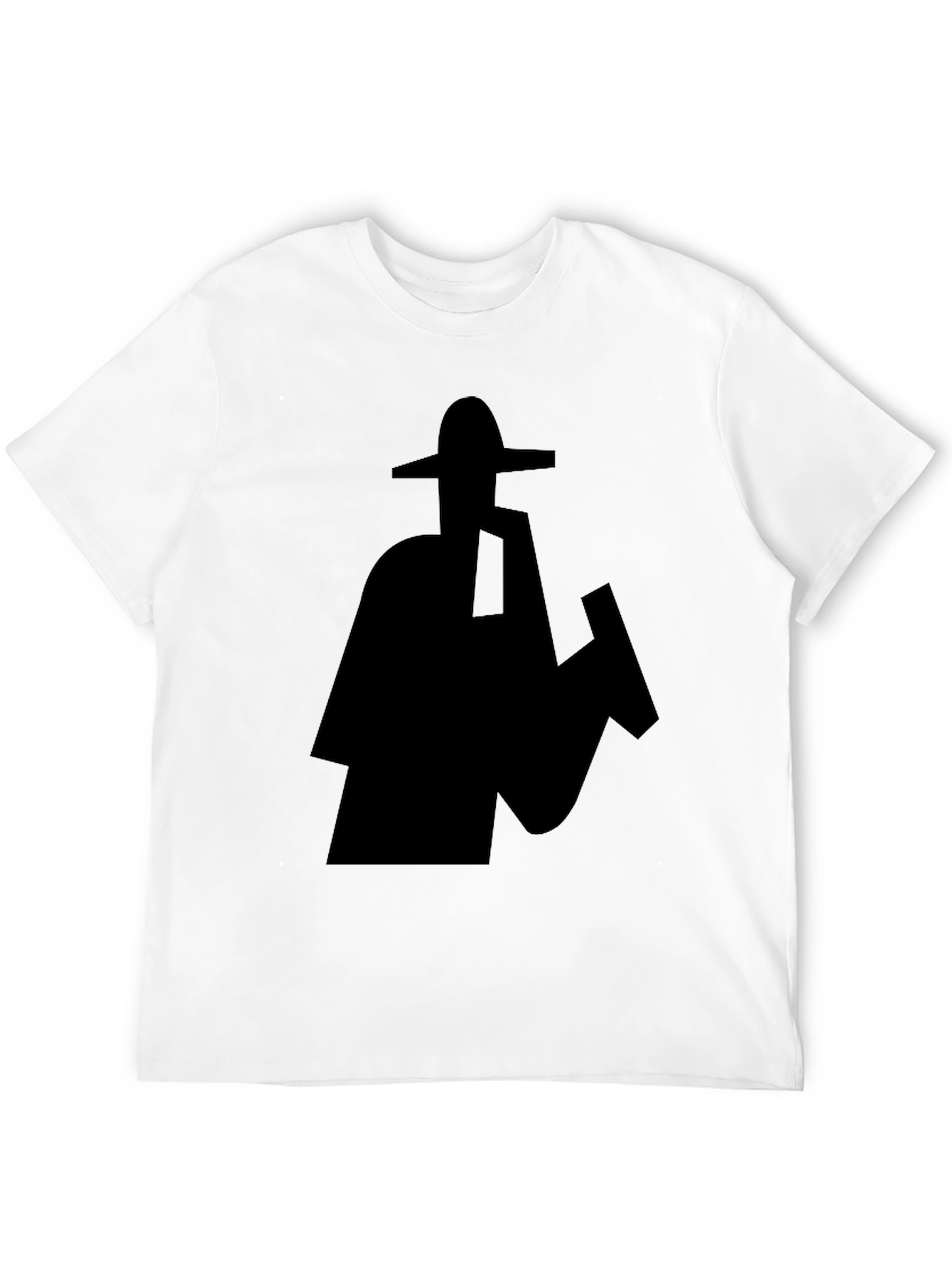 Silhouette Sombrero Graphic Black T-Shirt