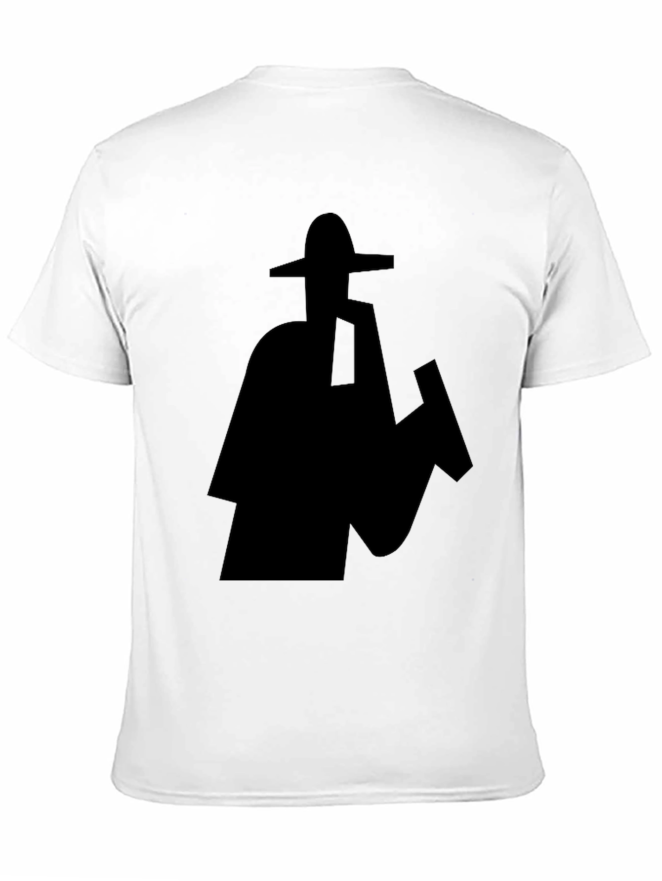 Silhouette Sombrero Graphic Black T-Shirt