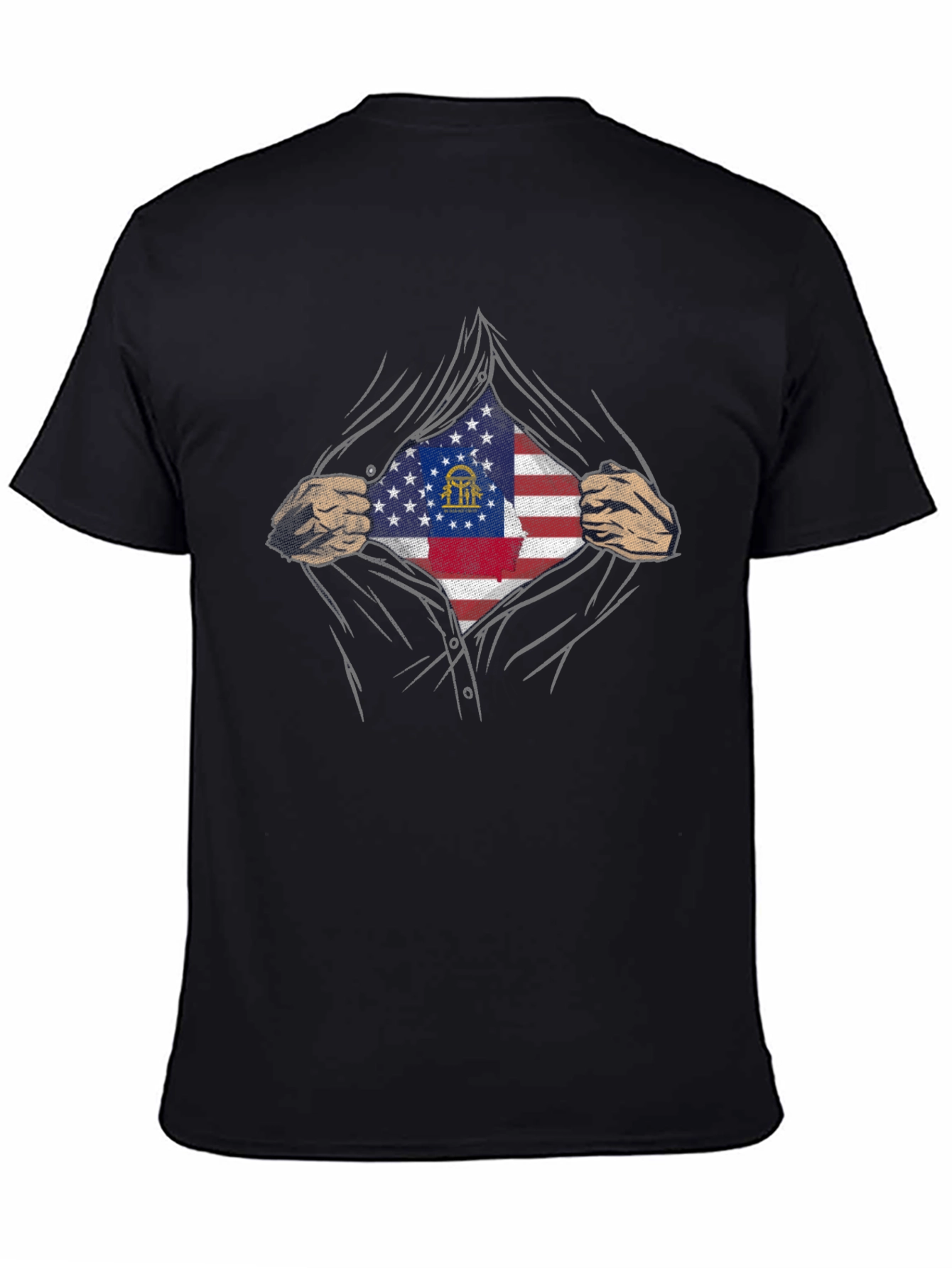 Georgia Flag Hero T-Shirt - Patriotic Pride