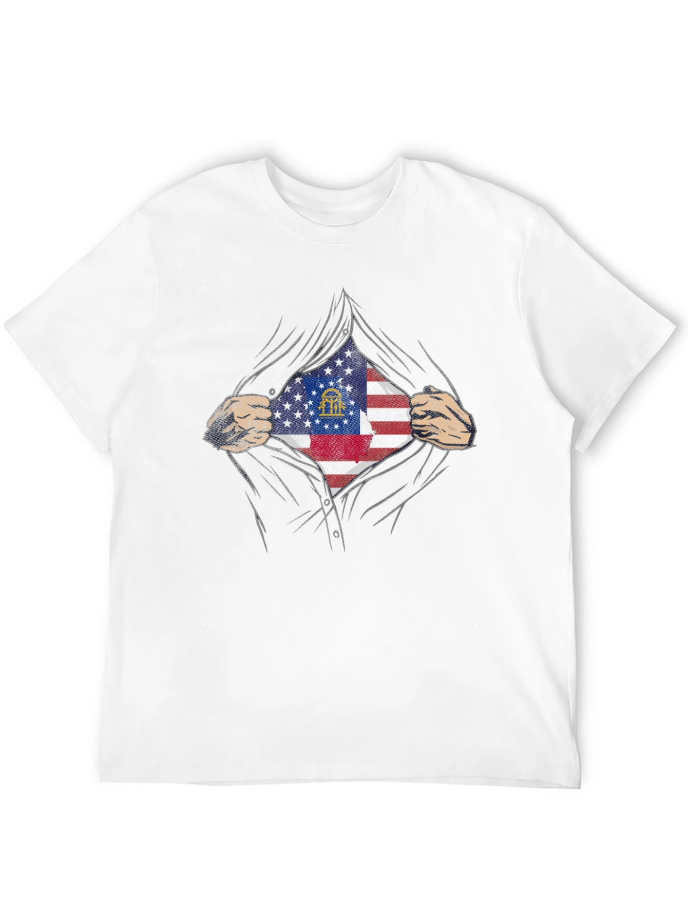 Georgia Flag Hero T-Shirt - Patriotic Pride