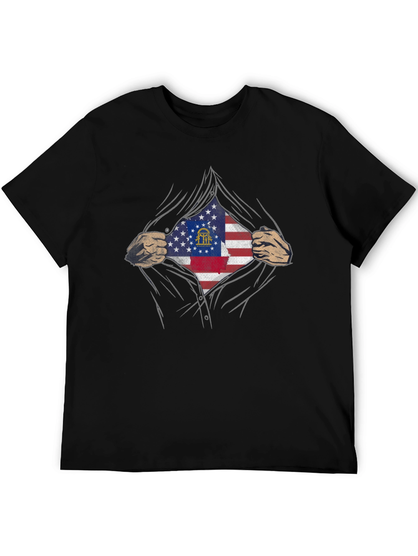 Georgia Flag Hero T-Shirt - Patriotic Pride