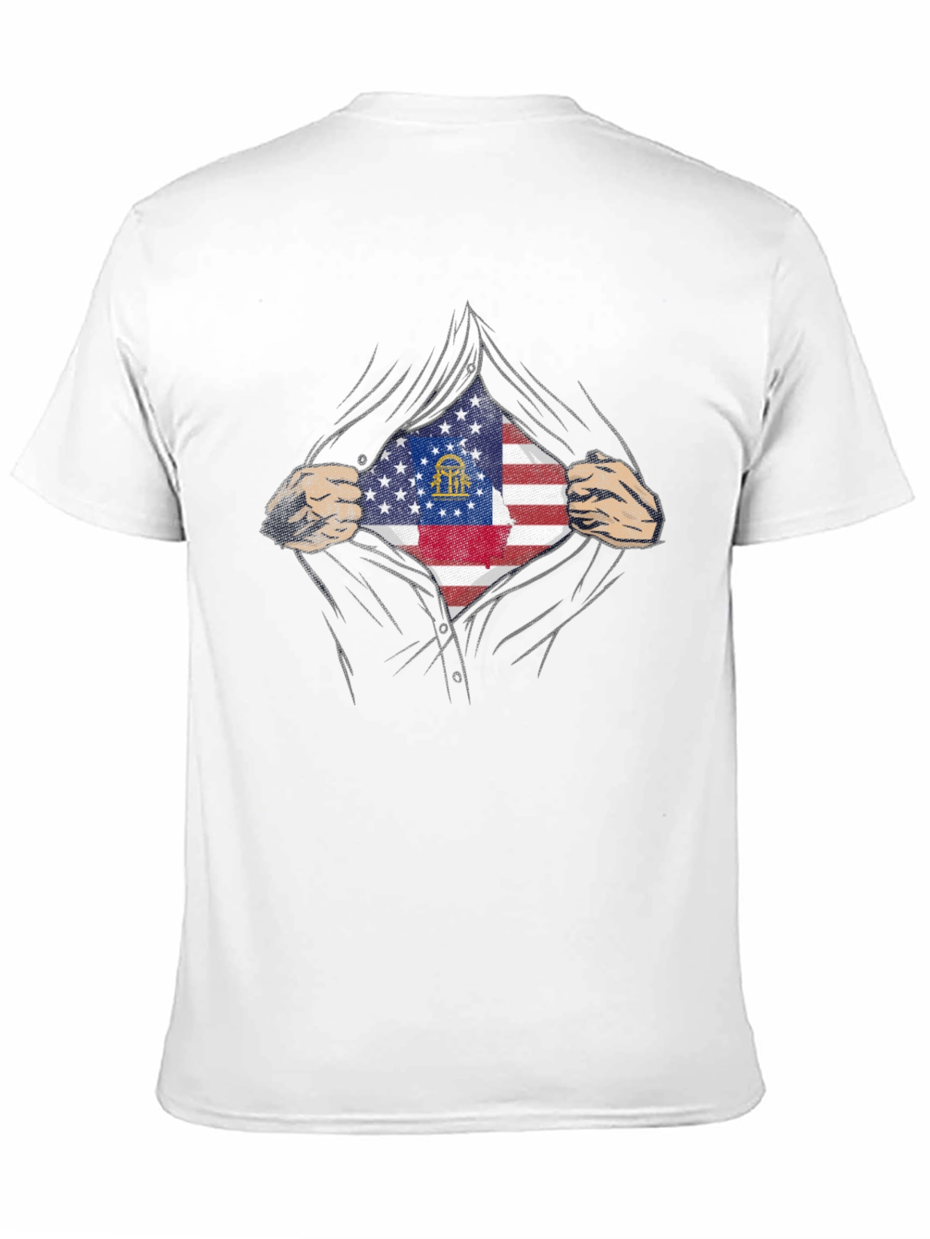 Georgia Flag Hero T-Shirt - Patriotic Pride