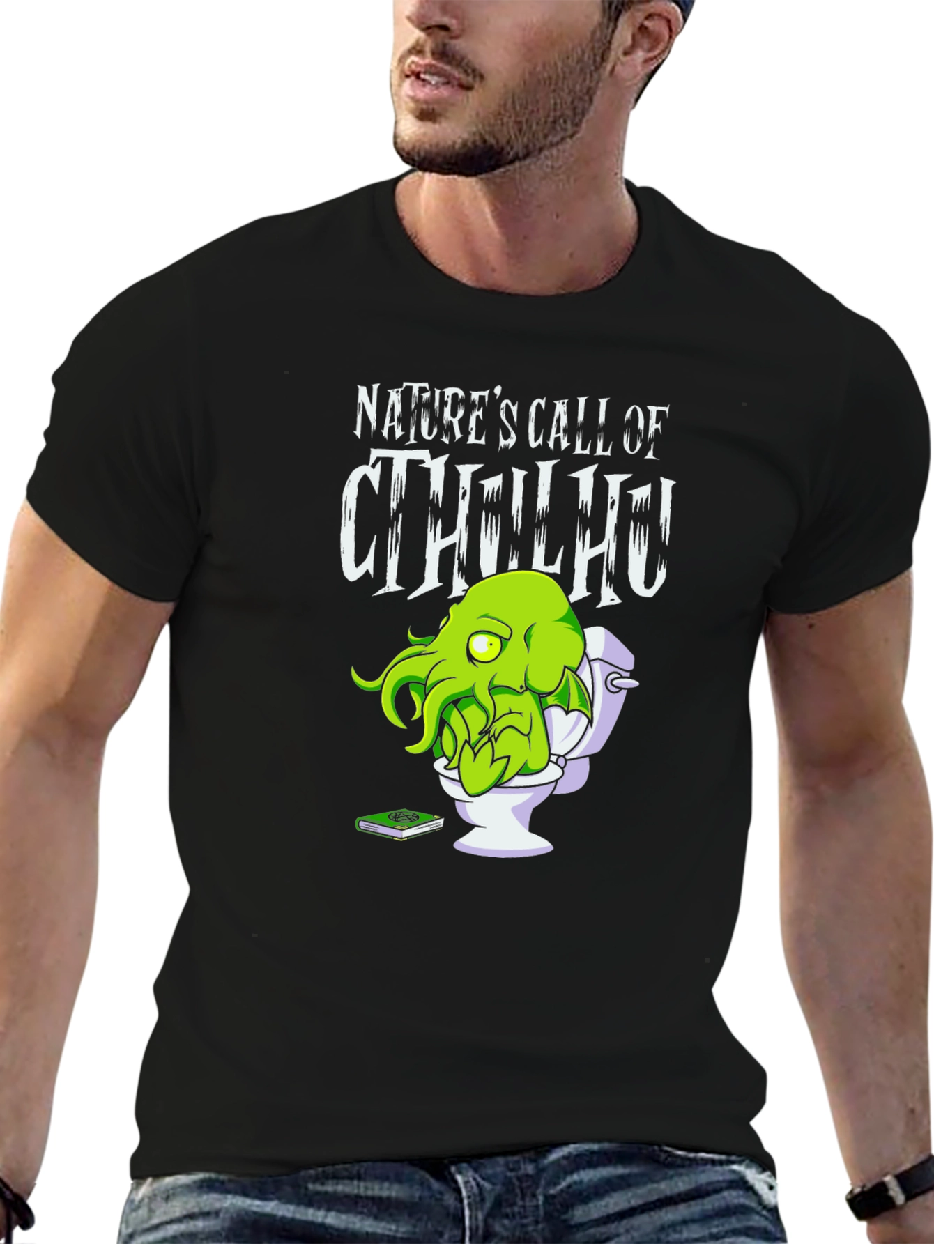 Natures Call of Cthulhu Graphic Tee - Black