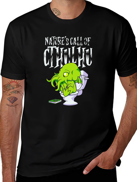 Natures Call of Cthulhu Graphic Tee - Black