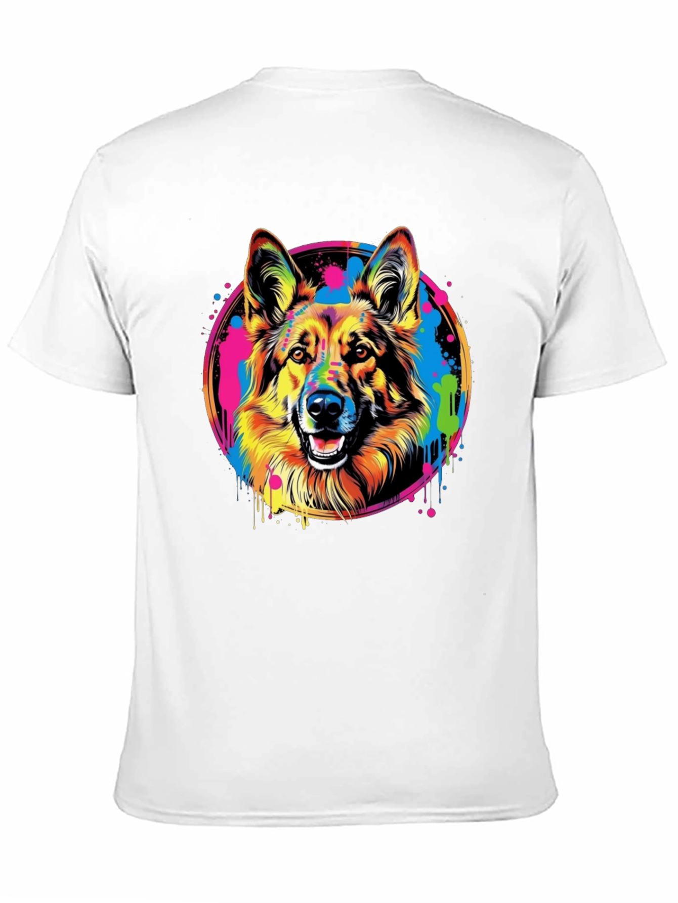 Vibrant German Shepherd Graphic Tee - Unisex