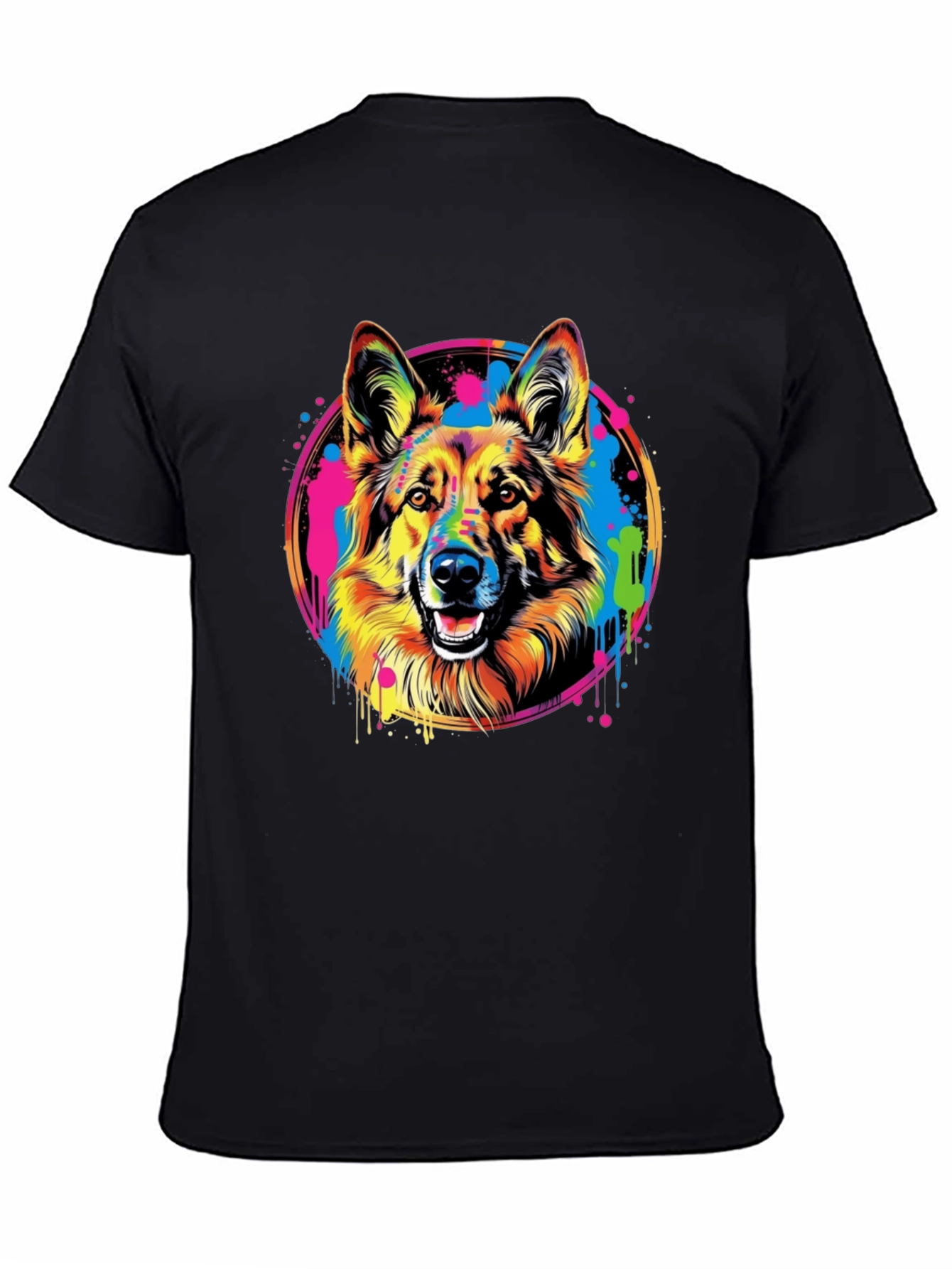 Vibrant German Shepherd Graphic Tee - Unisex