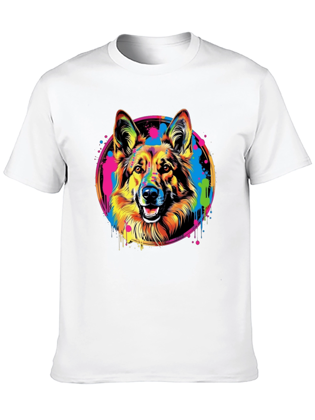 Vibrant German Shepherd Graphic Tee - Unisex