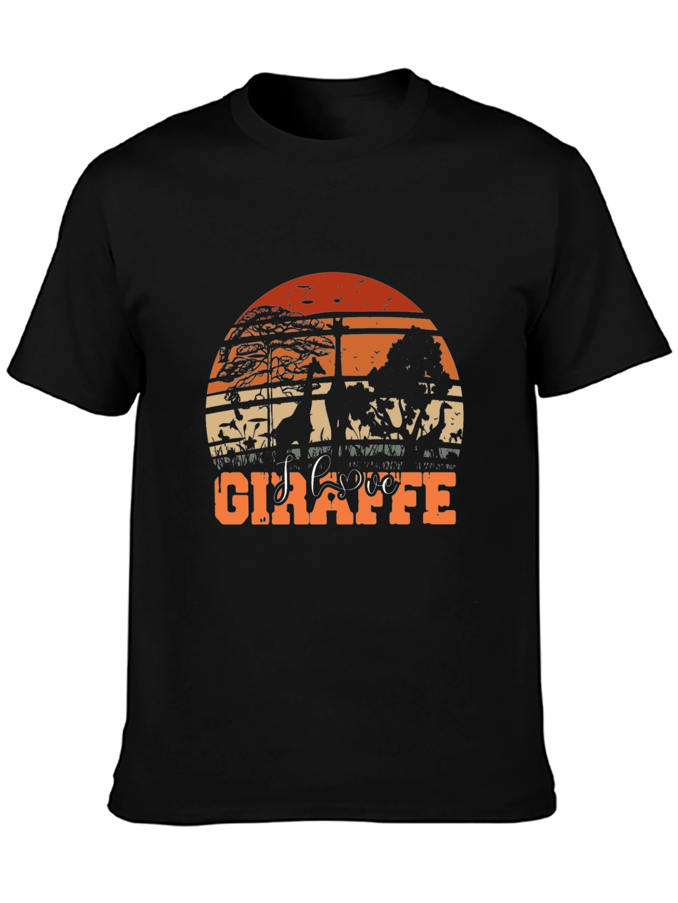 Sunset Giraffe Graphic Tee