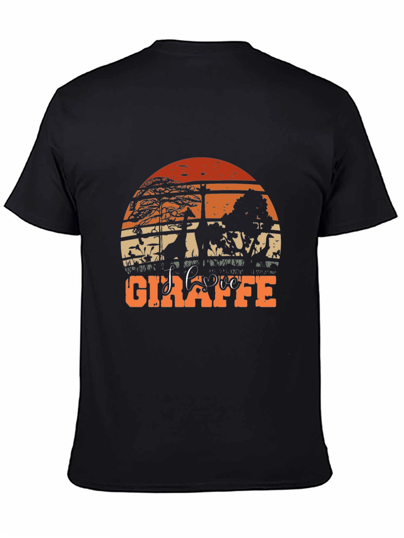 Sunset Giraffe Graphic Tee