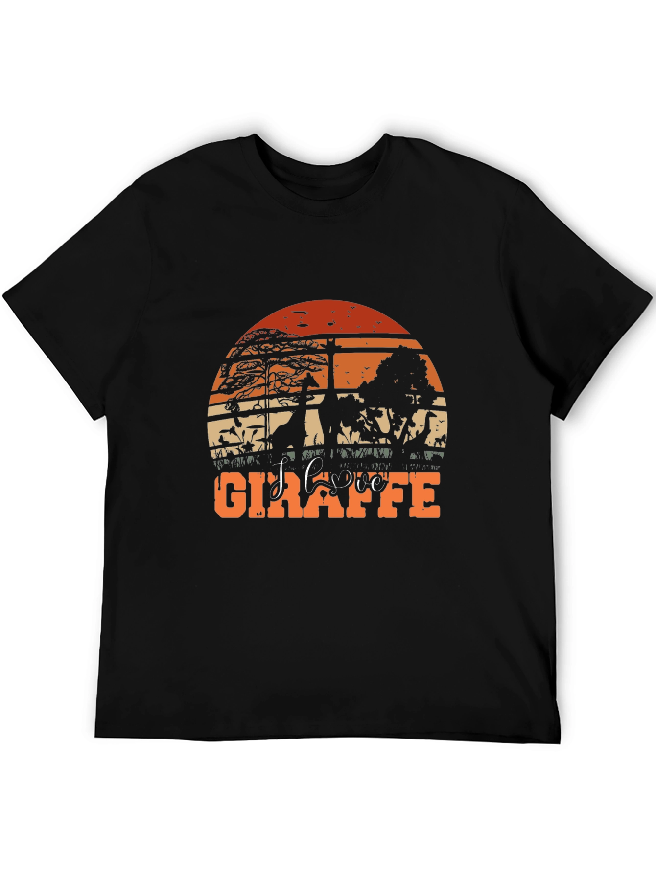 Sunset Giraffe Graphic Tee