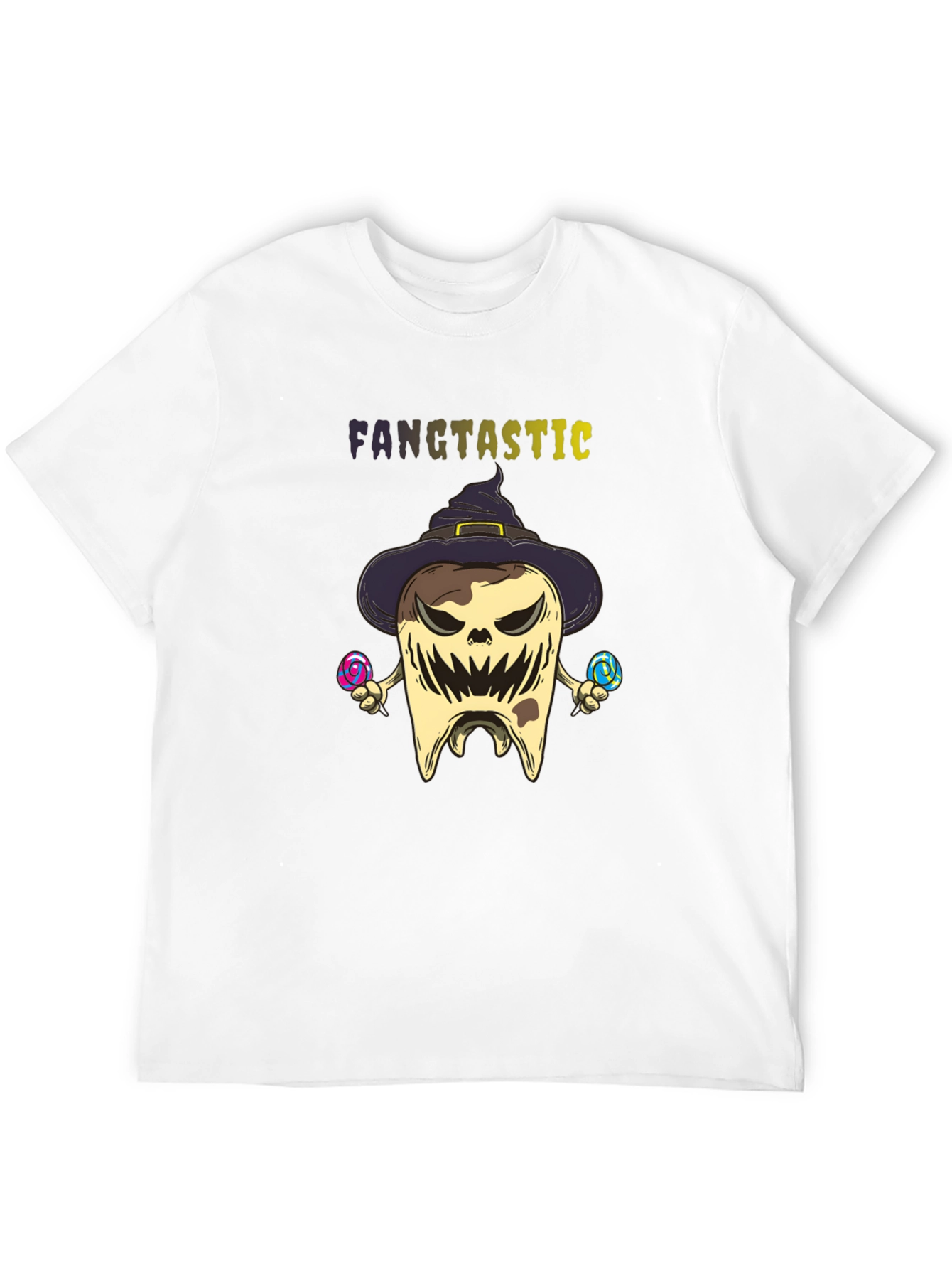 Fangtastic Halloween Tooth Graphic Tee