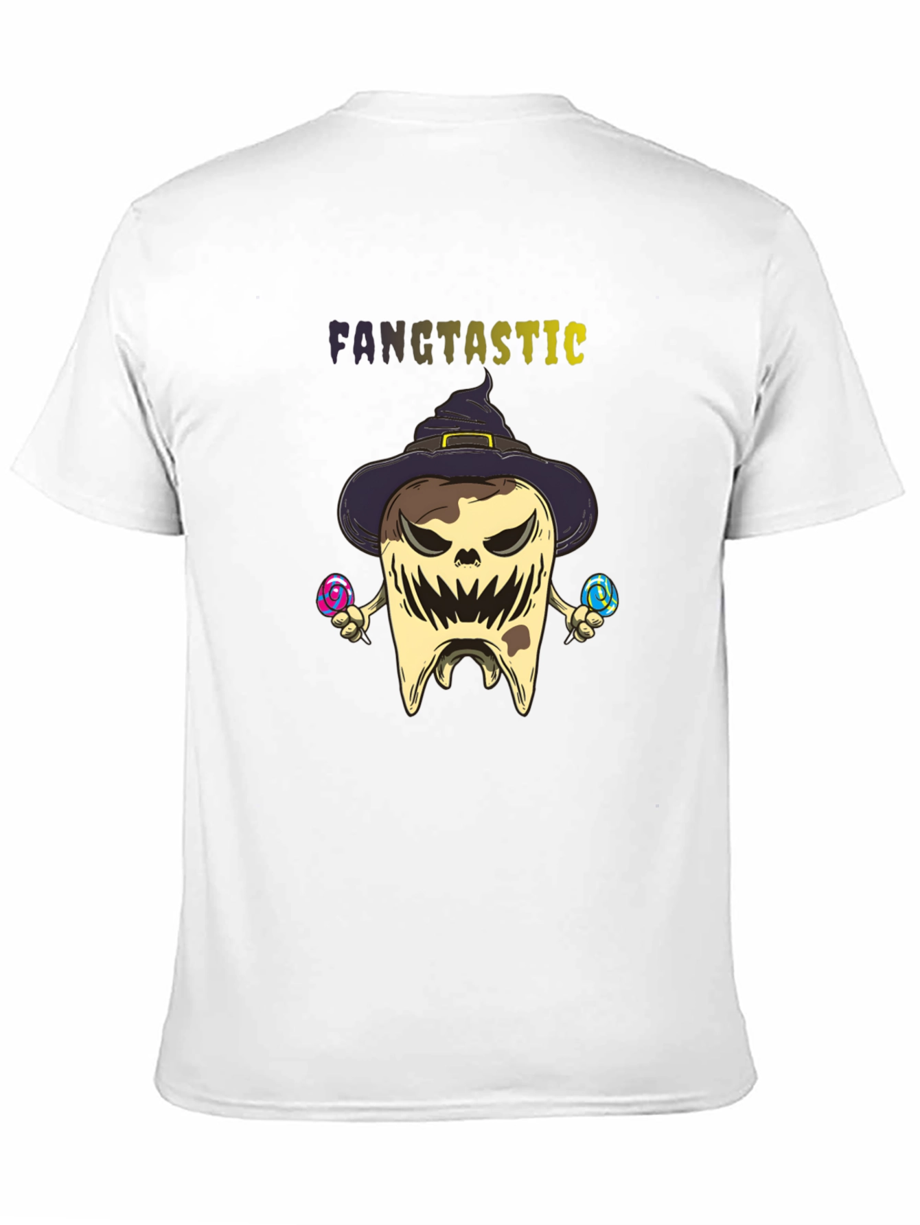 Fangtastic Halloween Tooth Graphic Tee