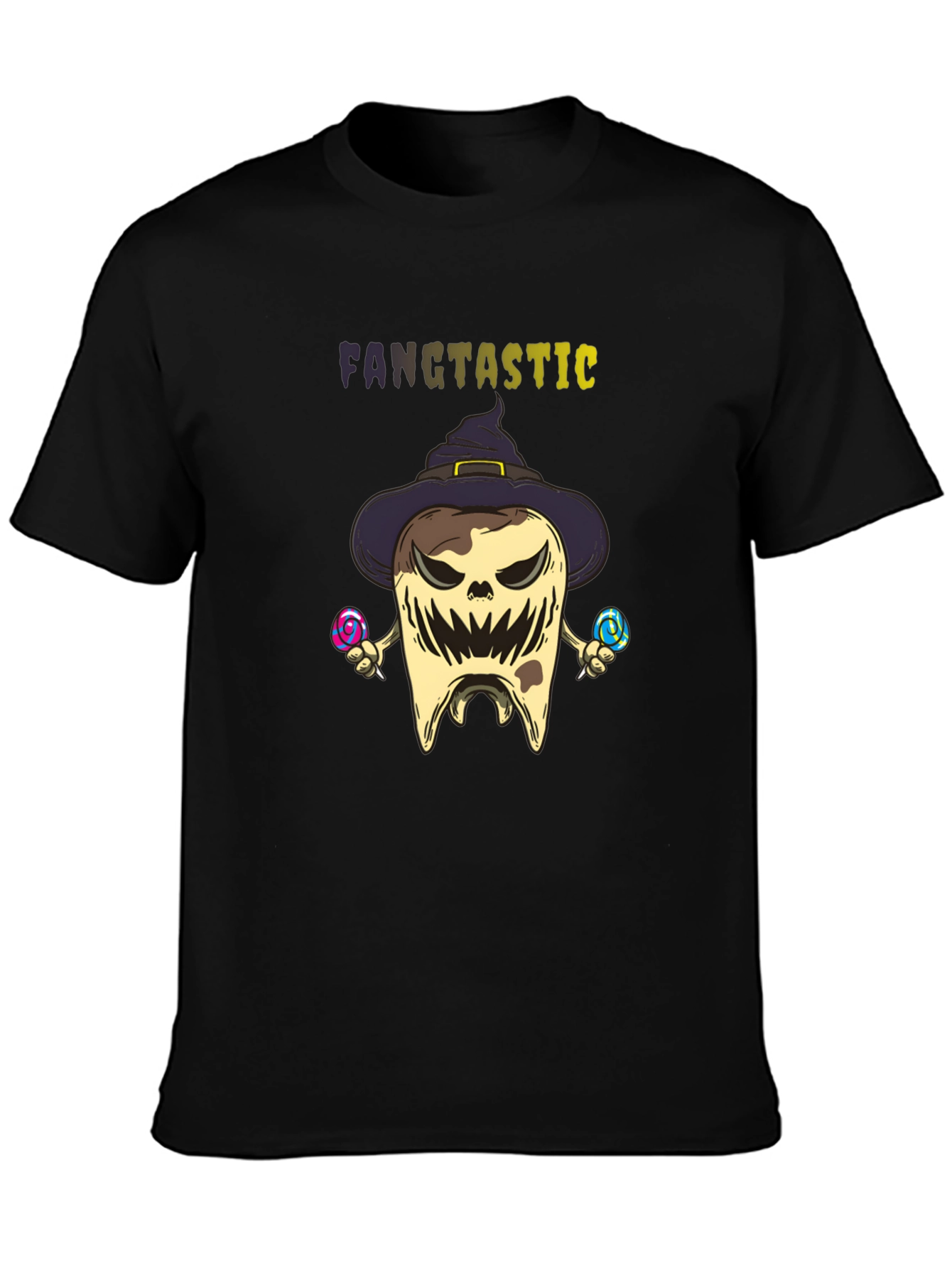 Fangtastic Halloween Tooth Graphic Tee