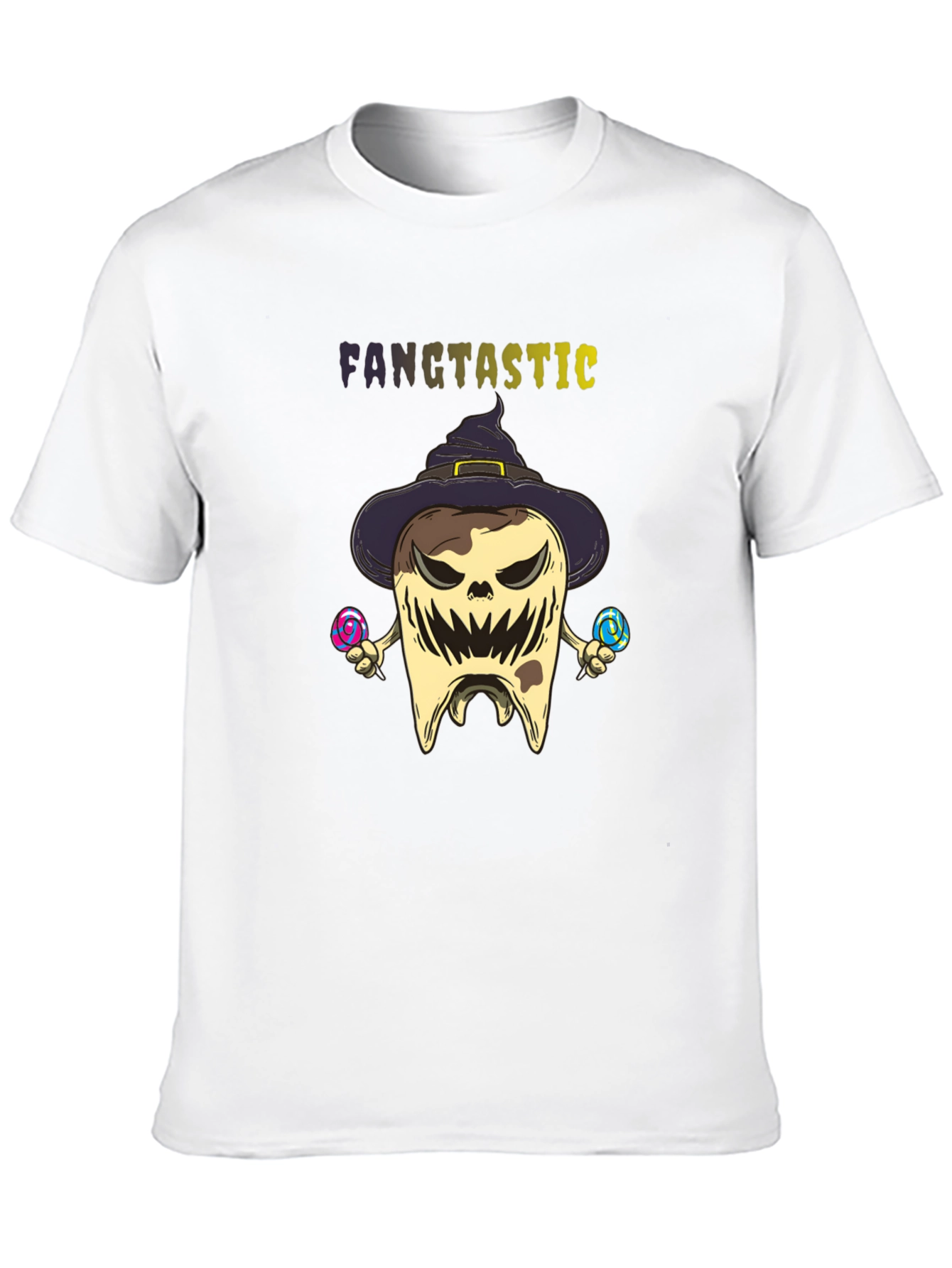 Fangtastic Halloween Tooth Graphic Tee