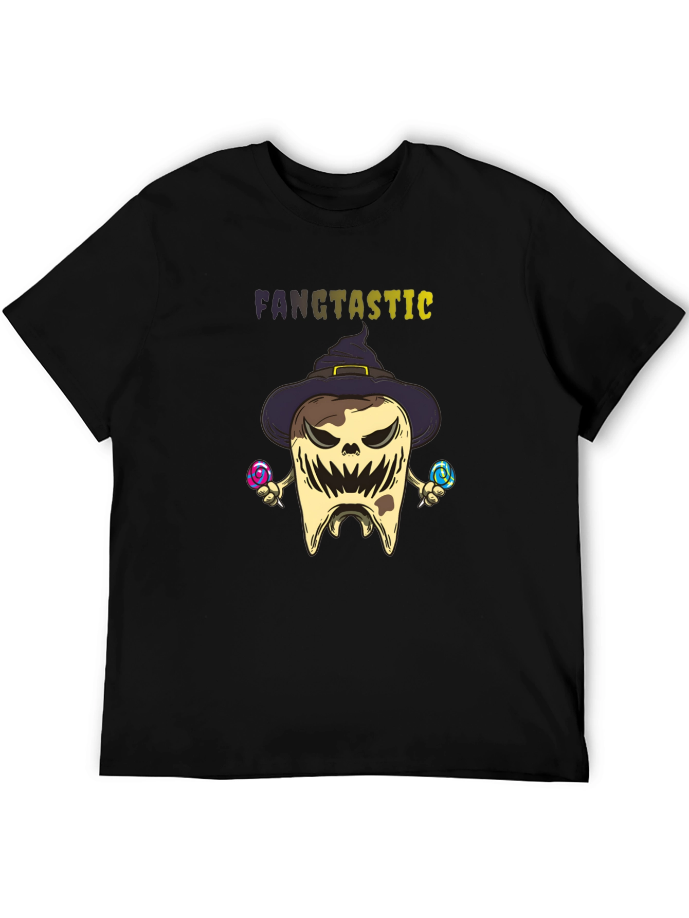 Fangtastic Halloween Tooth Graphic Tee