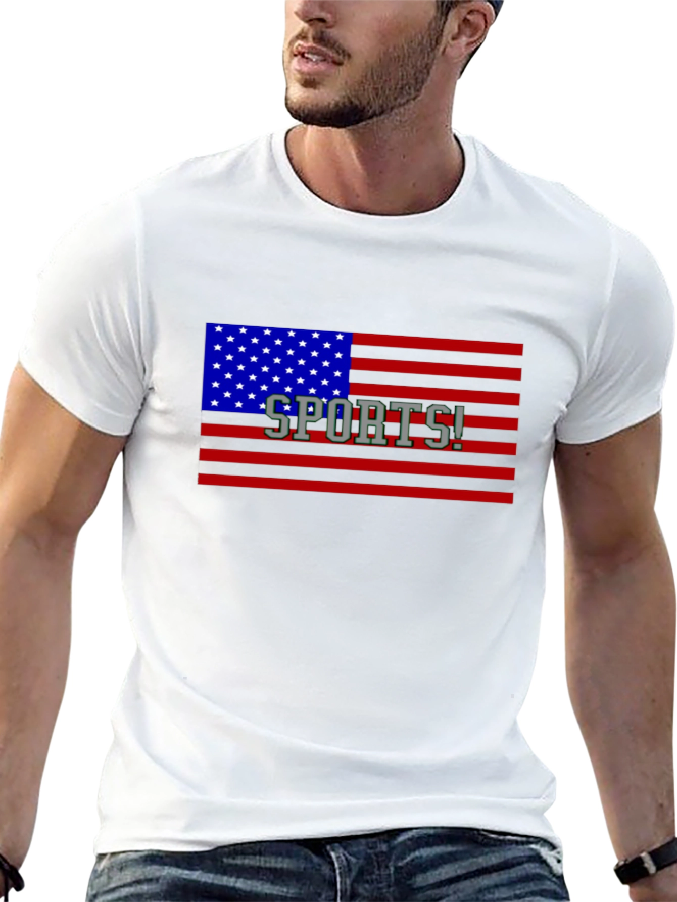 American Flag Sports! Graphic T-Shirt