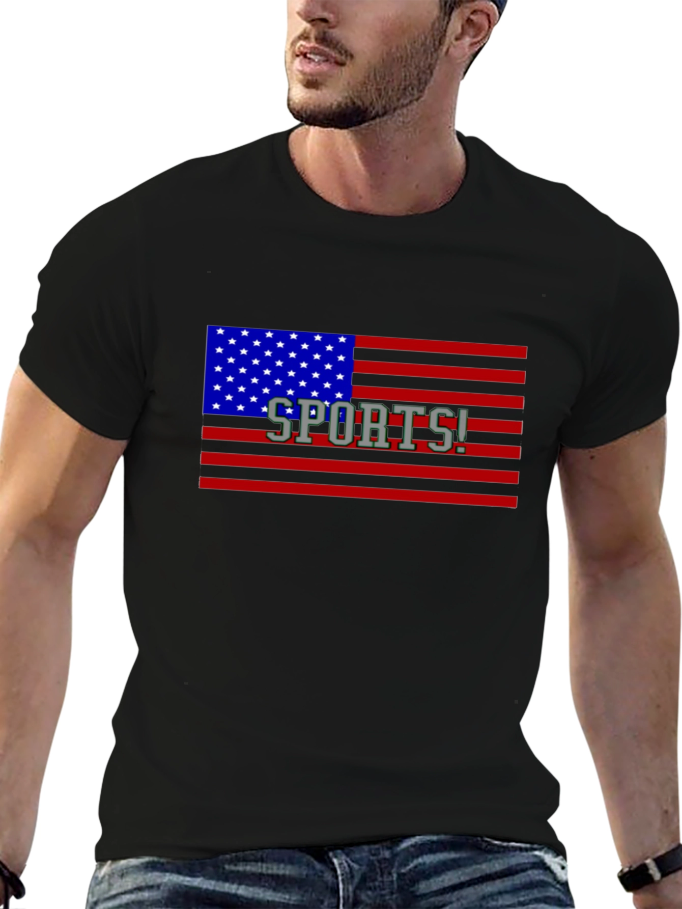 American Flag Sports! Graphic T-Shirt