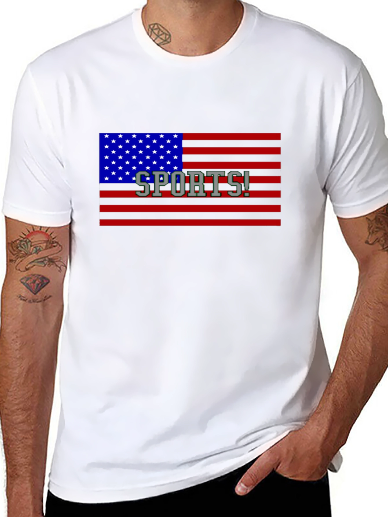 American Flag Sports! Graphic T-Shirt