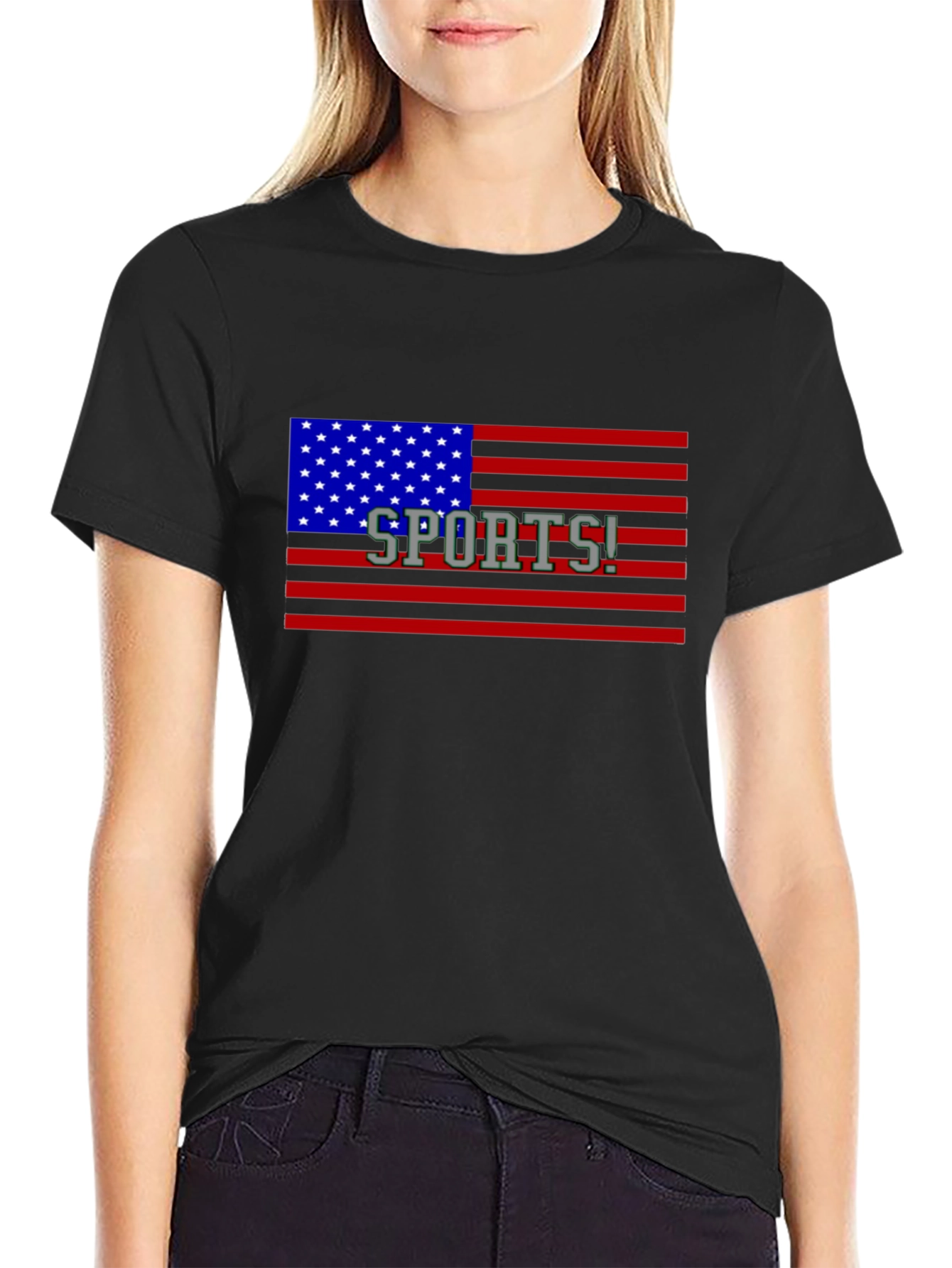 American Flag Sports! Graphic T-Shirt