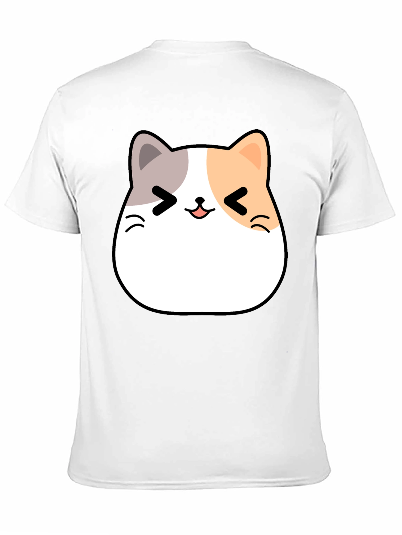 Kawaii Cat Graphic T-Shirt - Unisex Black Tee