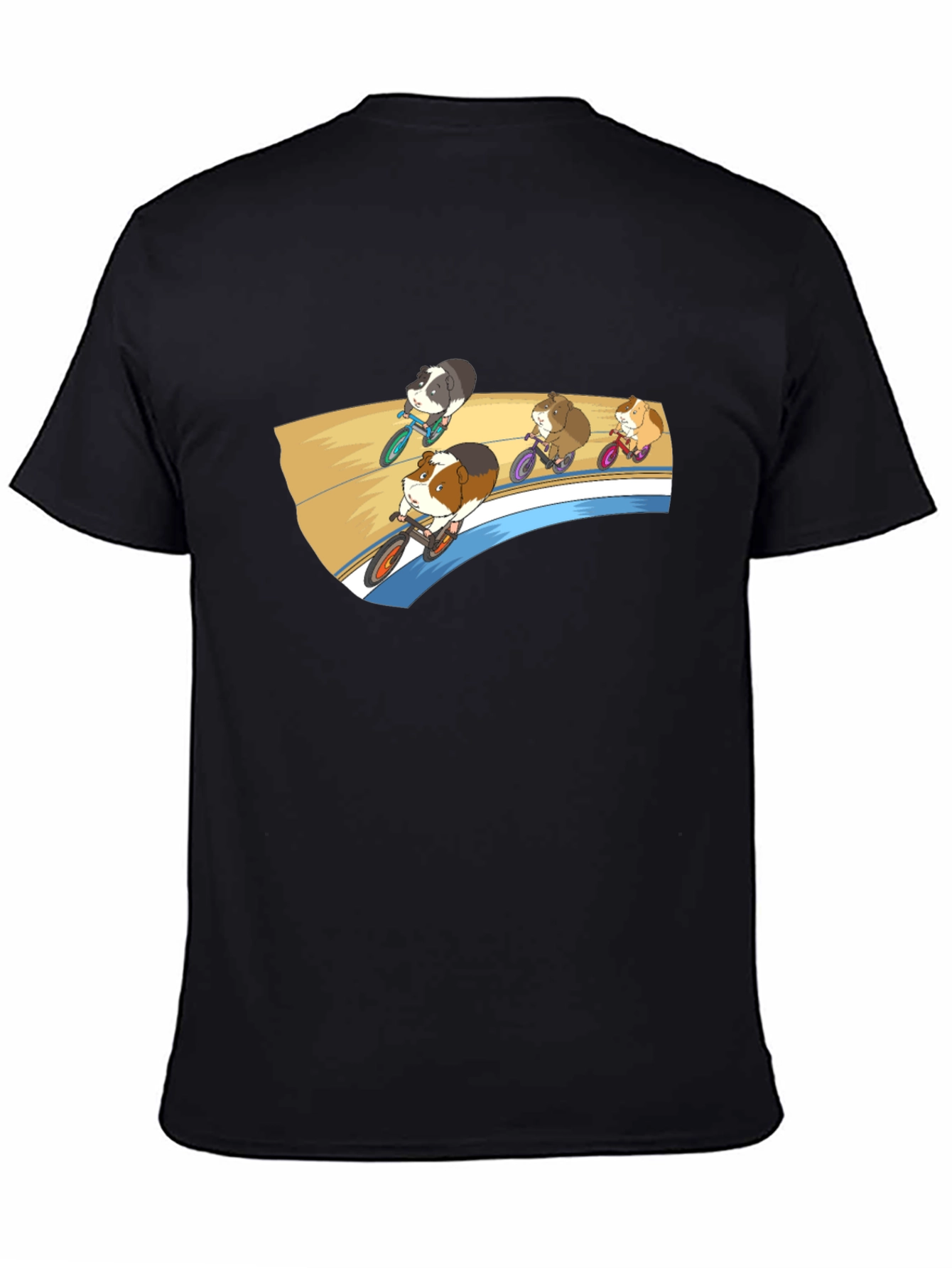 Guinea Pig Cycling Race Graphic T-Shirt