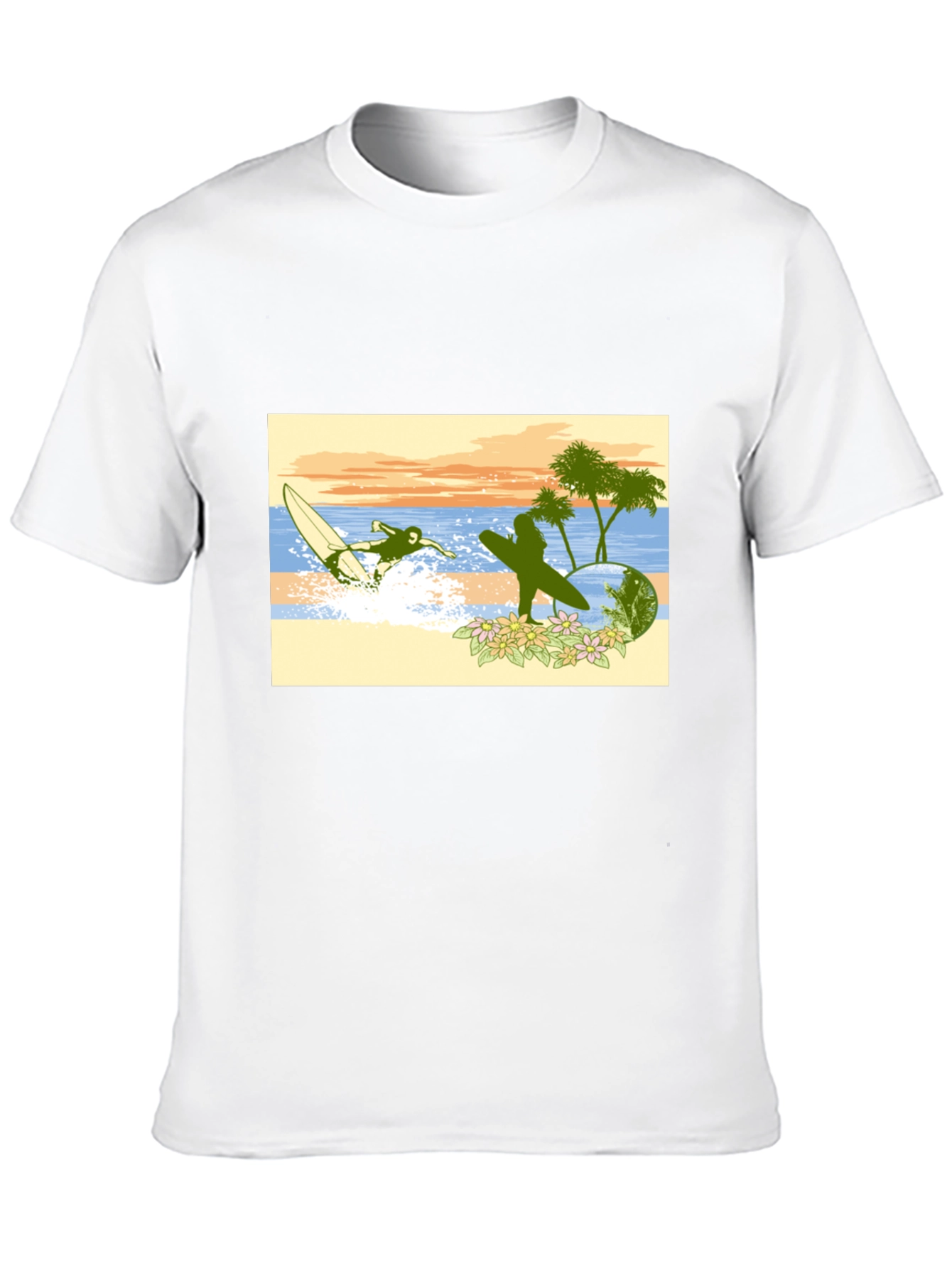 Surfing Graphic Tee - Beach Vibes
