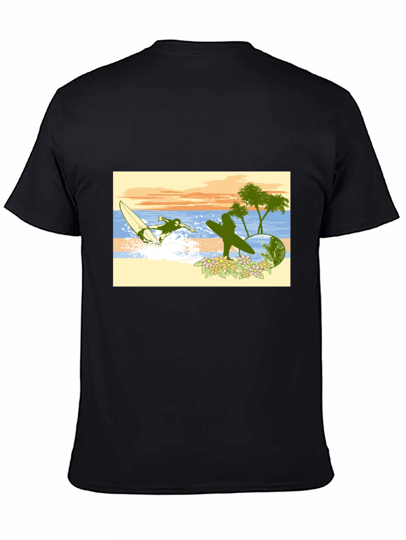 Surfing Graphic Tee - Beach Vibes