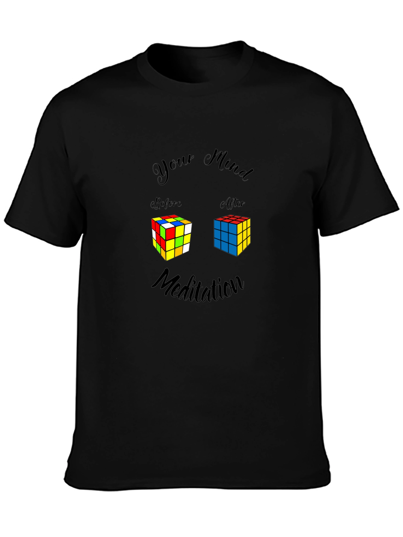 Mind Meditation Rubiks Cube T-Shirt