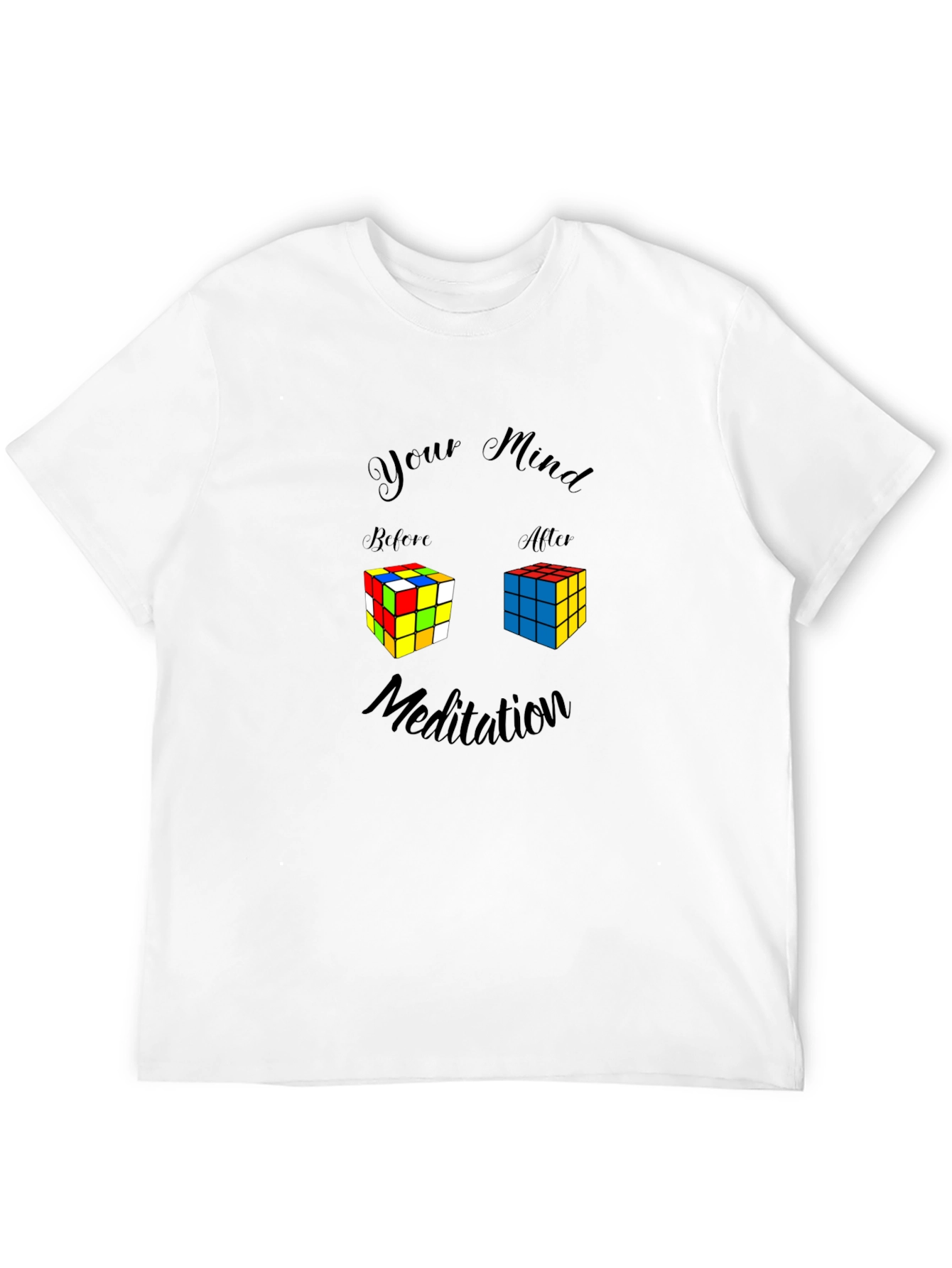 Mind Meditation Rubiks Cube T-Shirt
