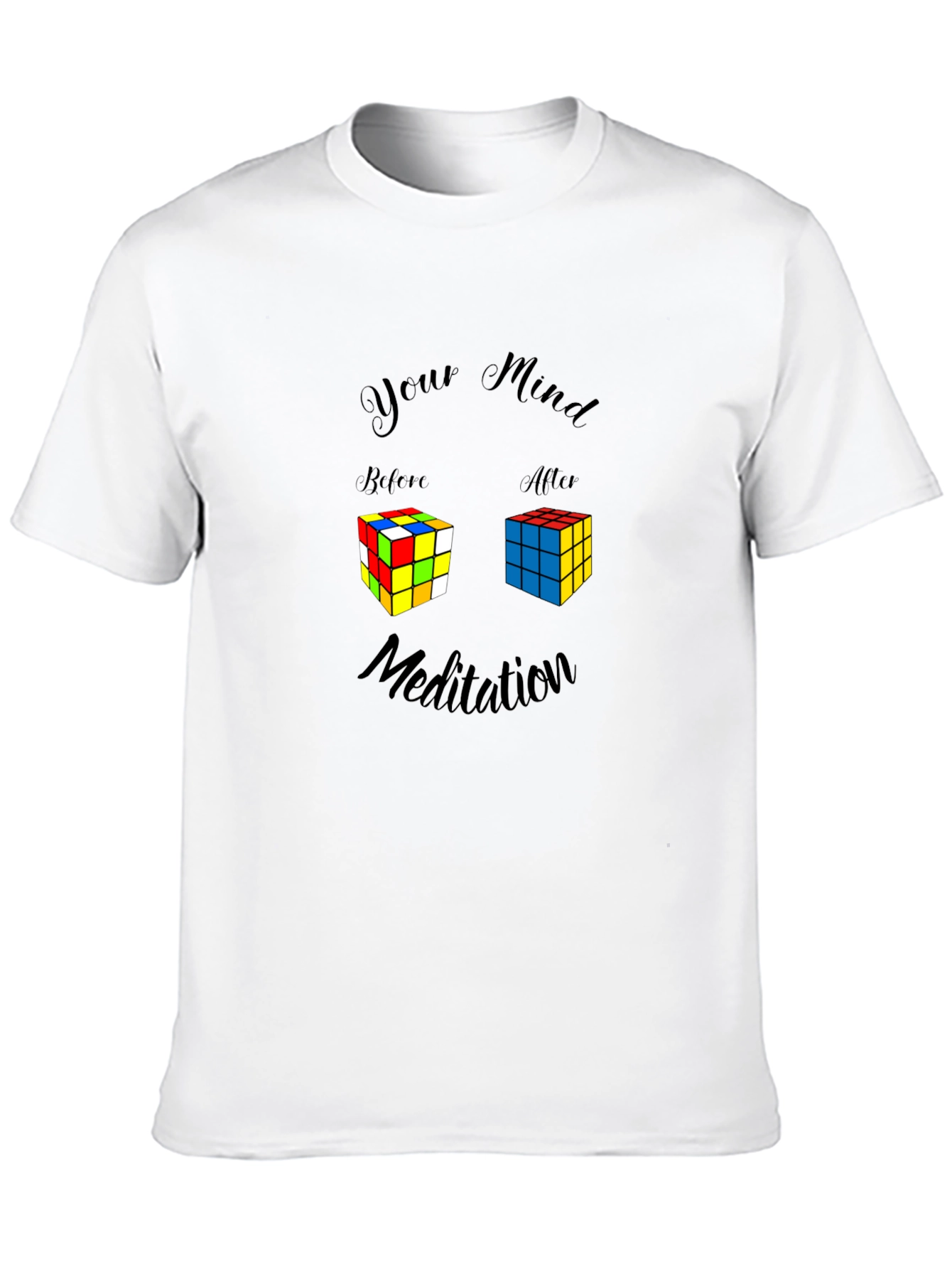 Mind Meditation Rubiks Cube T-Shirt