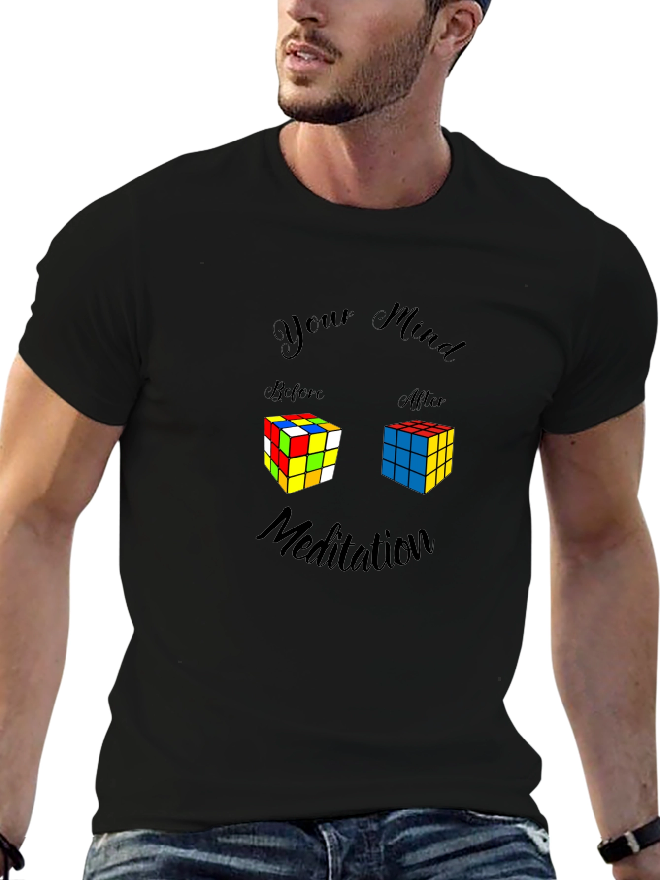 Mind Meditation Rubiks Cube T-Shirt