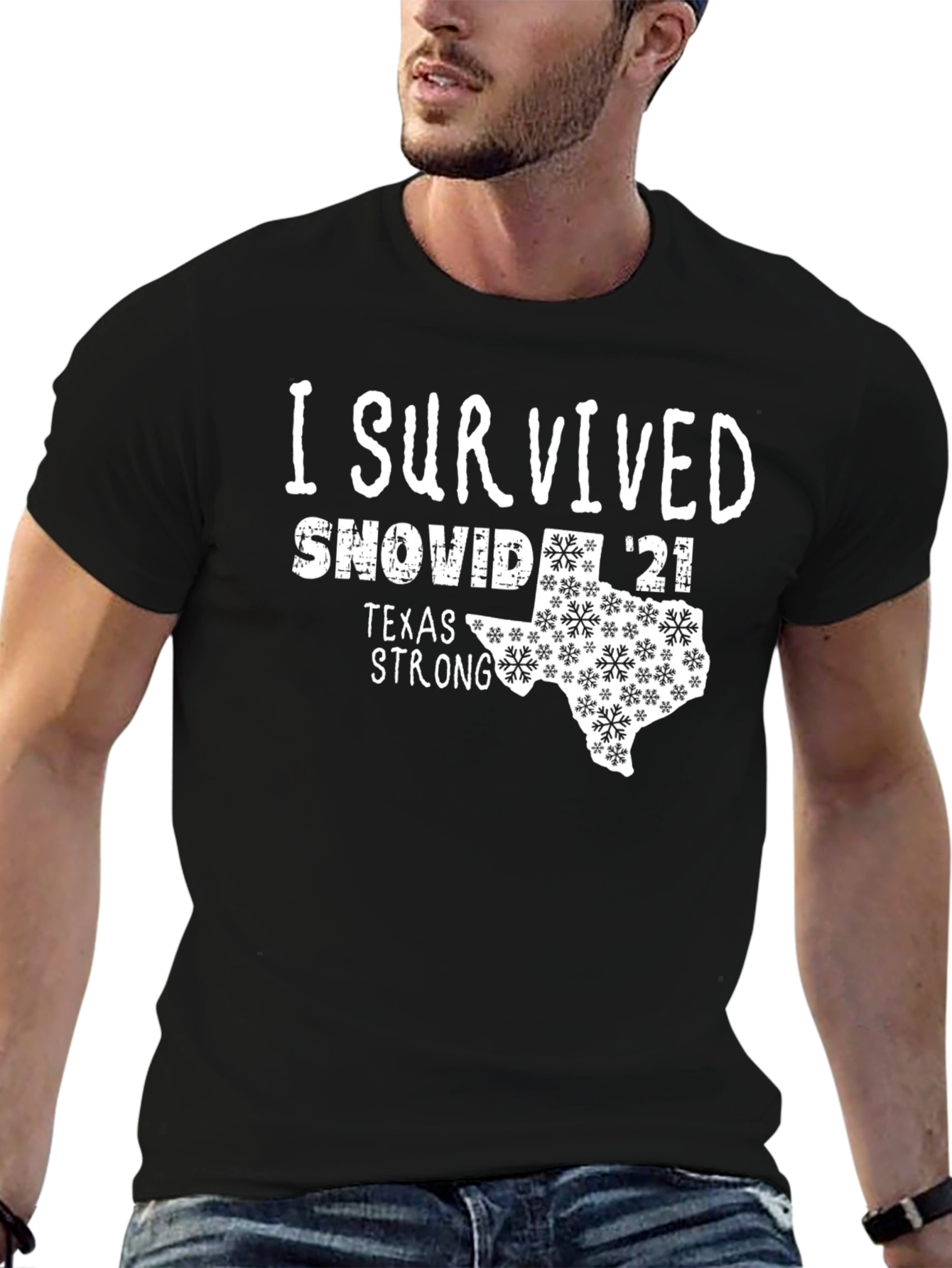 I Survived SNOVID 21 Texas Strong T-Shirt