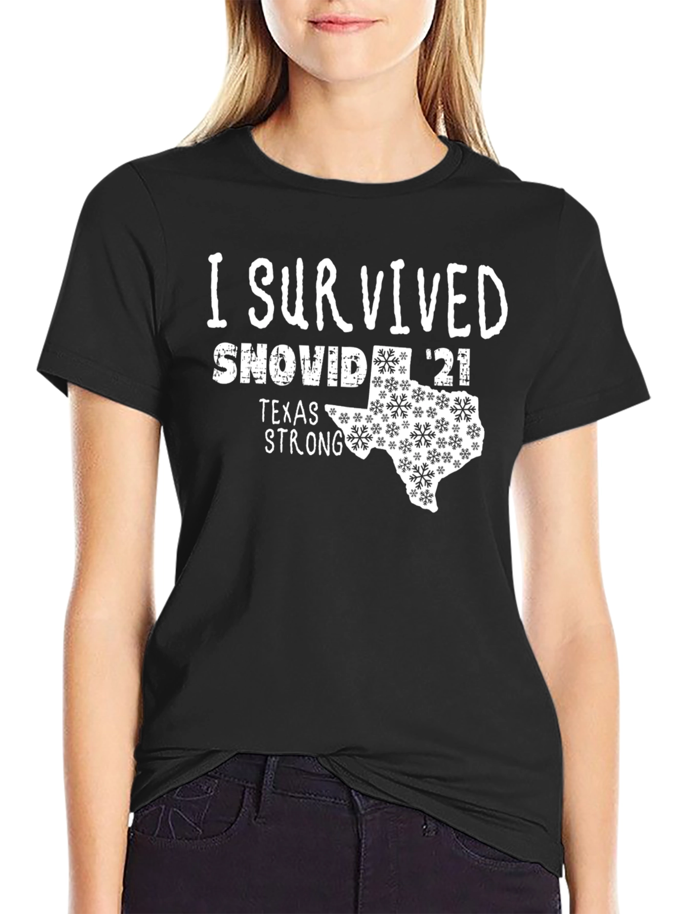 I Survived SNOVID 21 Texas Strong T-Shirt