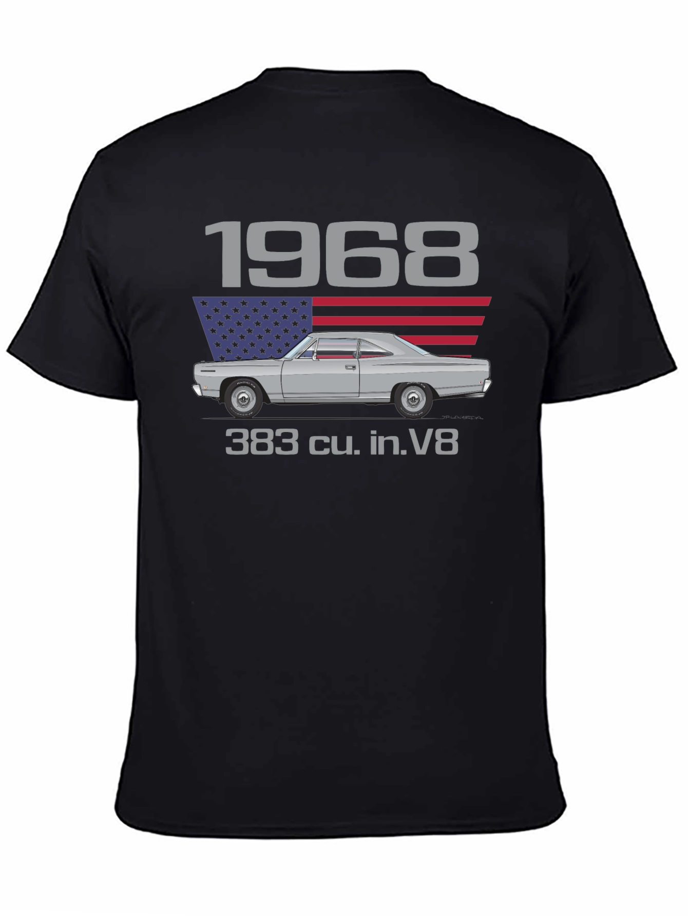 1968 Classic Car Graphic T-Shirt - 383 V8 Engine