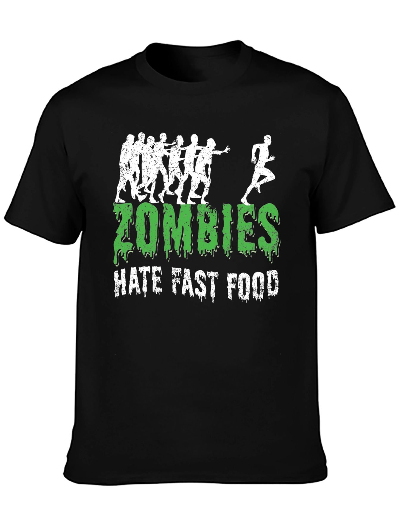 Zombies Hate Fast Food Graphic Tee