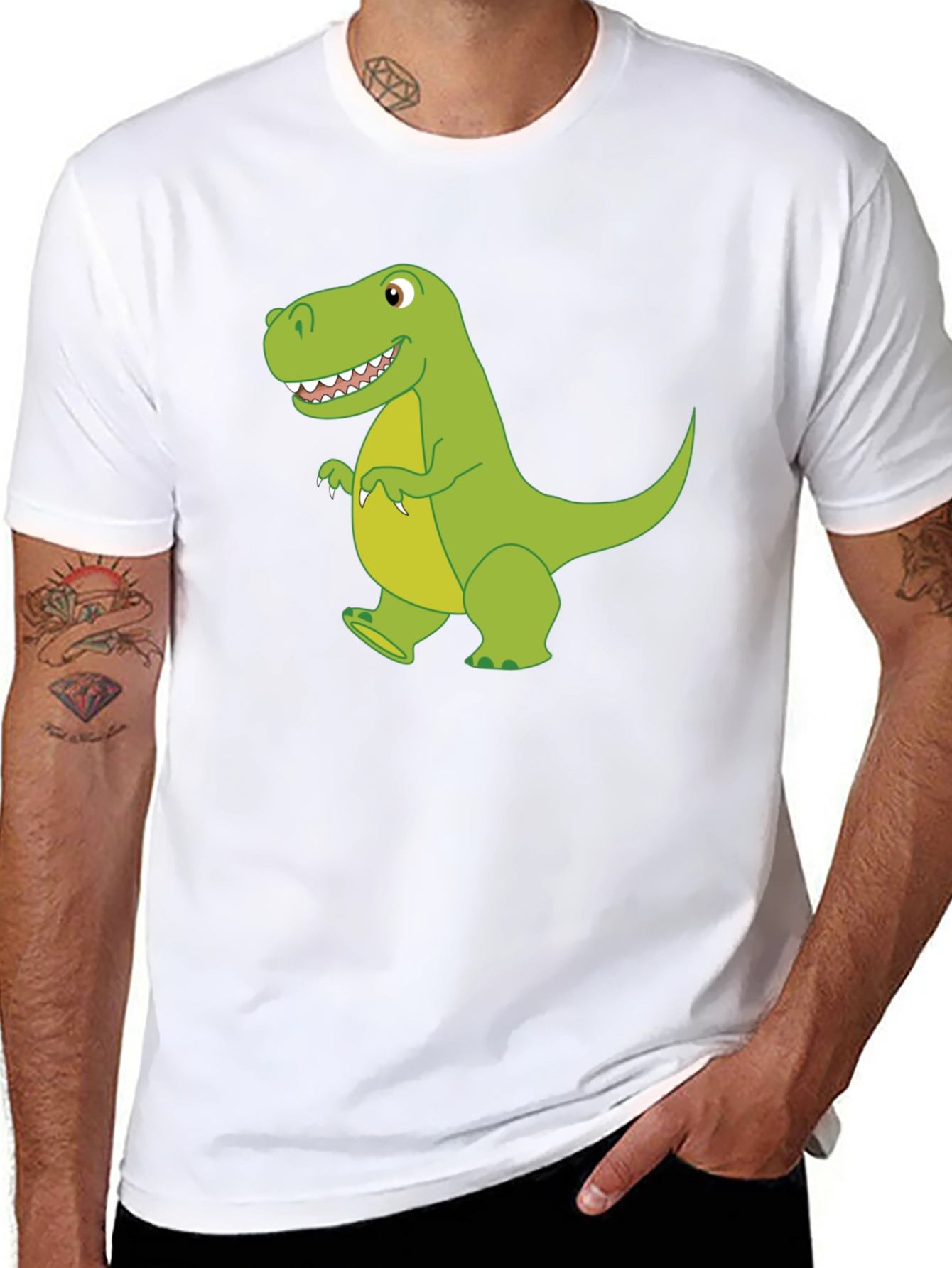 Dinosaur Graphic Black T-Shirt