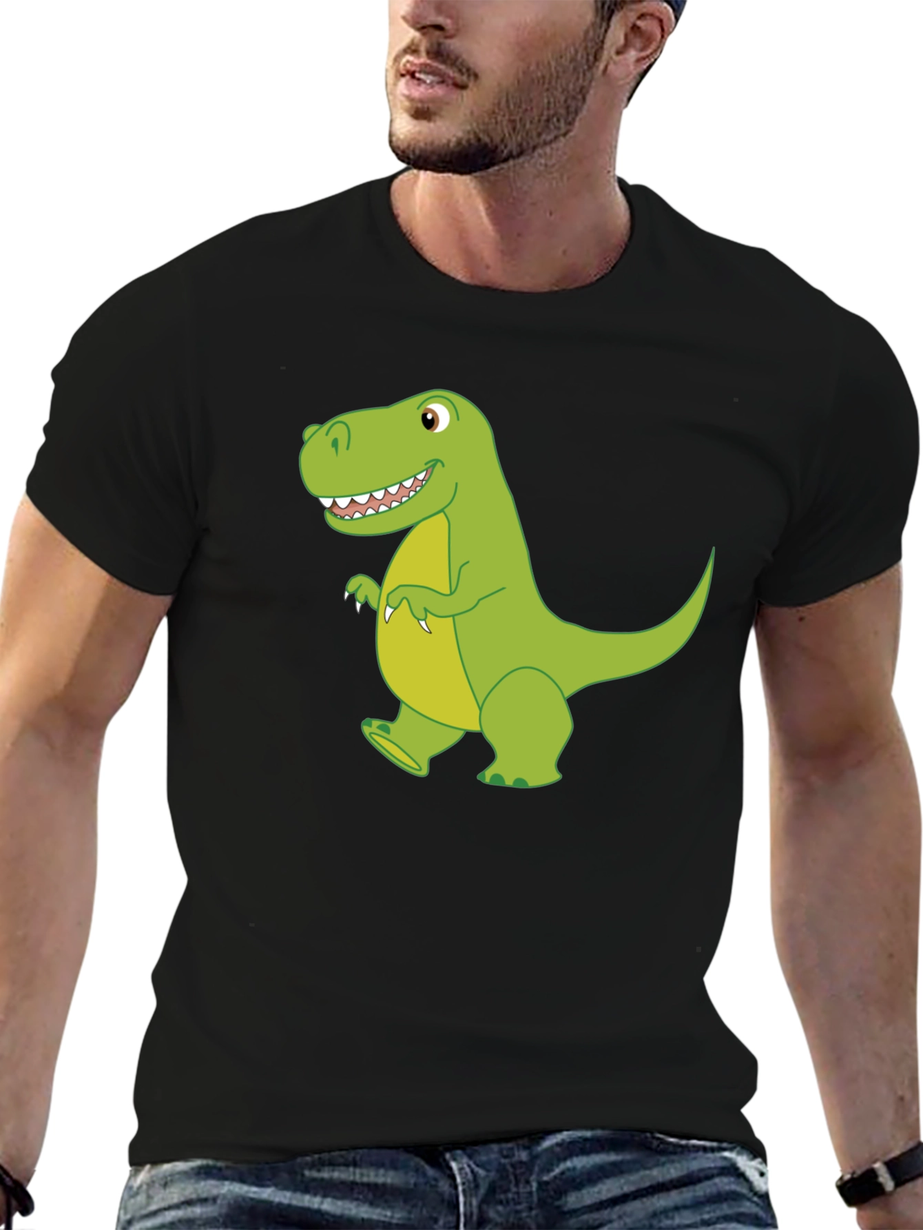 Dinosaur Graphic Black T-Shirt