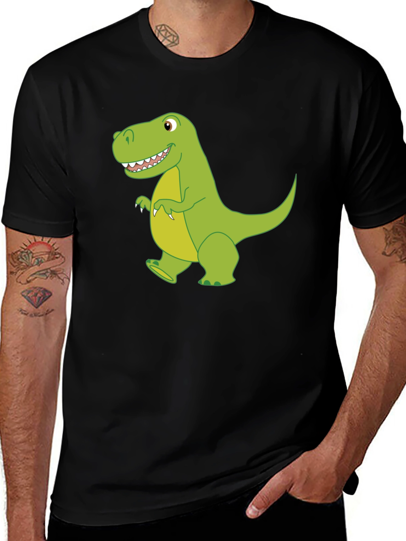 Dinosaur Graphic Black T-Shirt