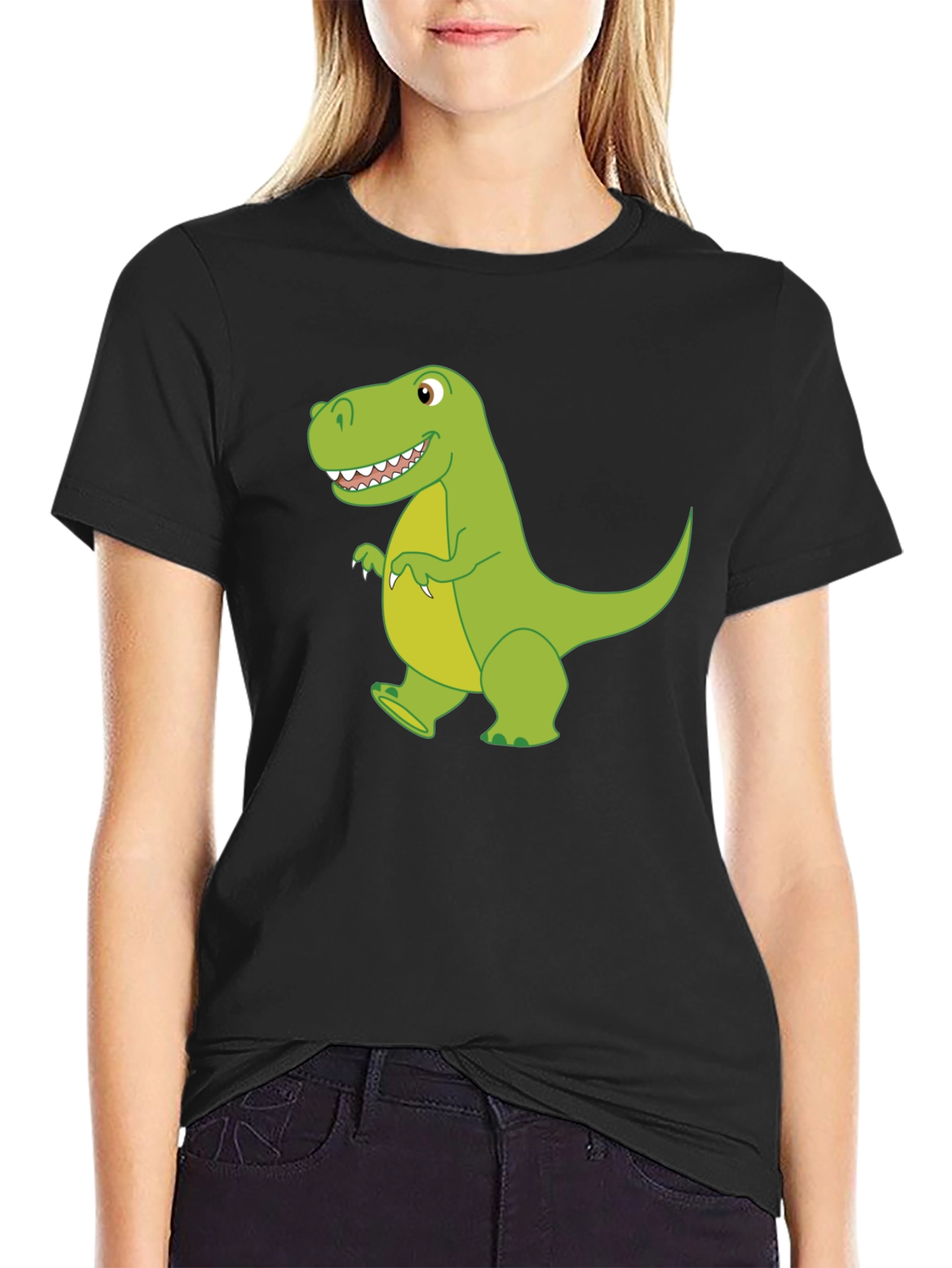 Dinosaur Graphic Black T-Shirt