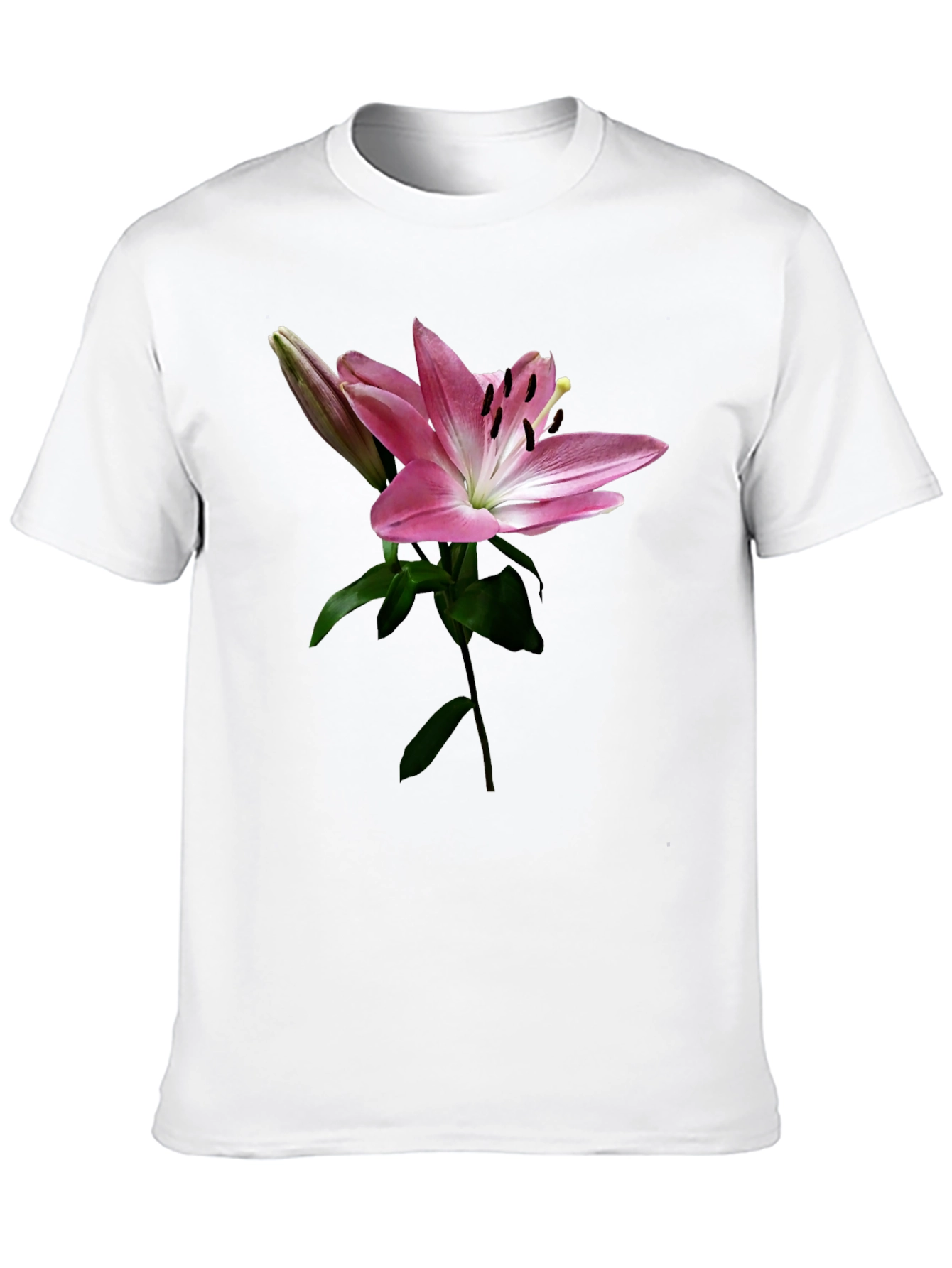 Floral Lily Print T-Shirt