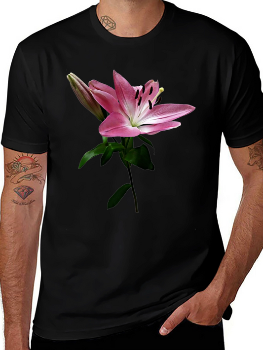 Floral Lily Print T-Shirt