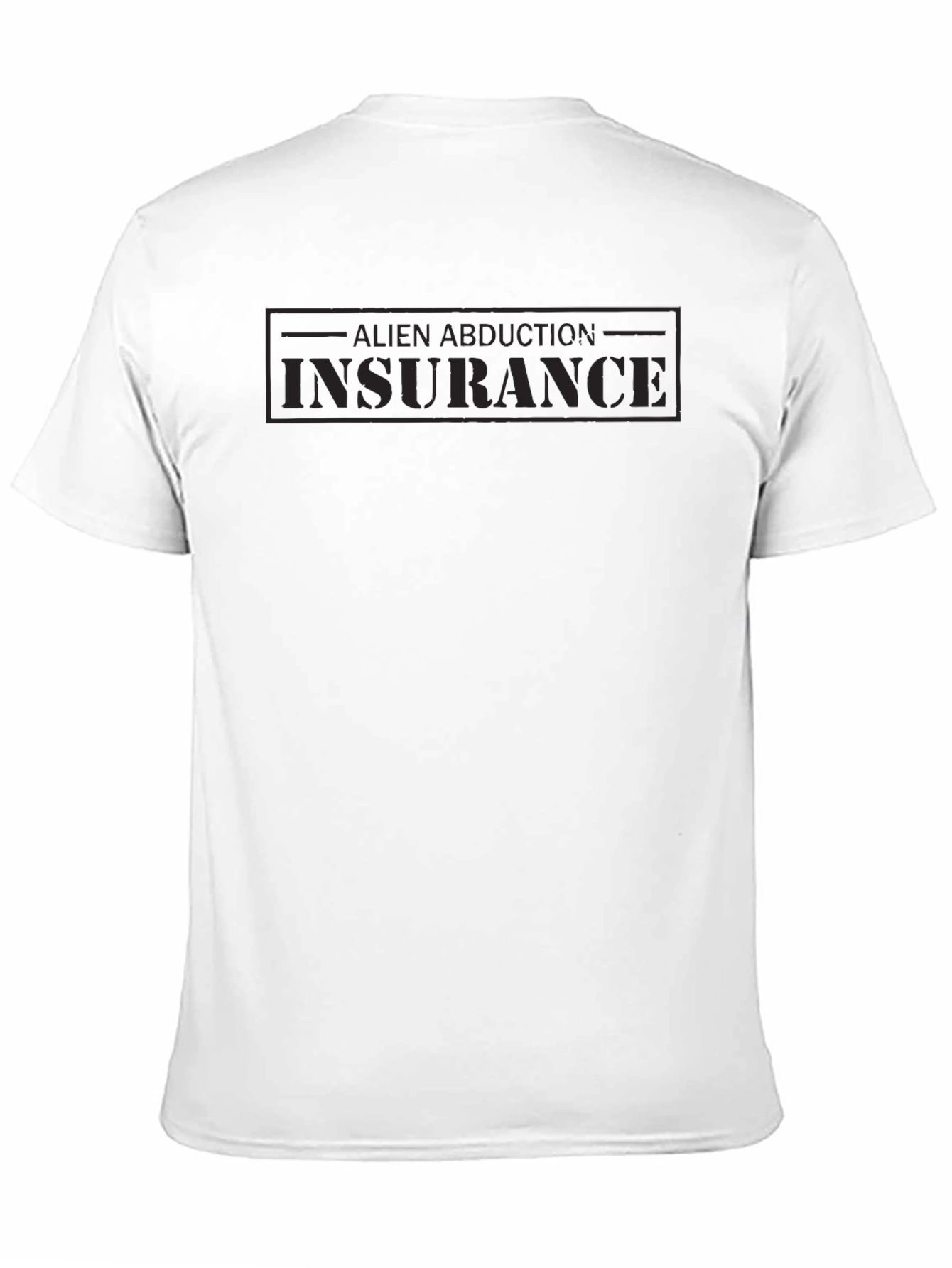 Alien Abduction Insurance Black Graphic Tee