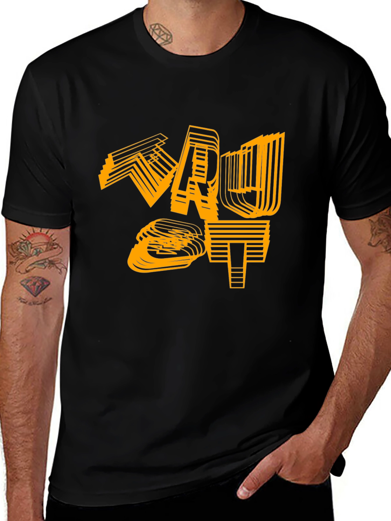 Abstract Graphic Tee - Modern Streetwear T-Shirt