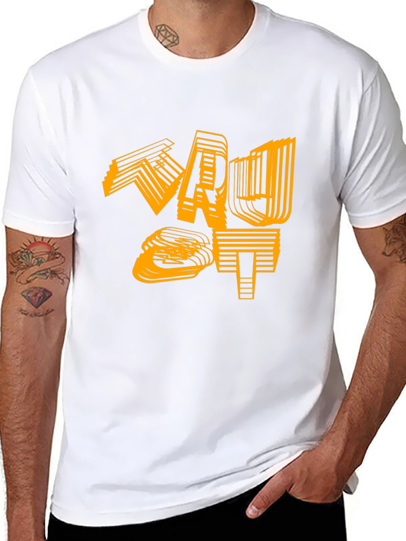 Abstract Graphic Tee - Modern Streetwear T-Shirt
