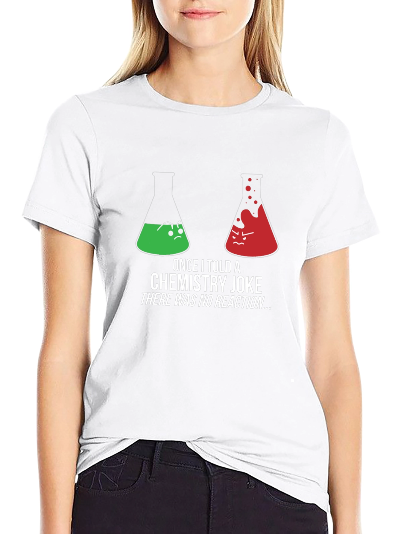 Funny Chemistry Joke T-Shirt - No Reaction