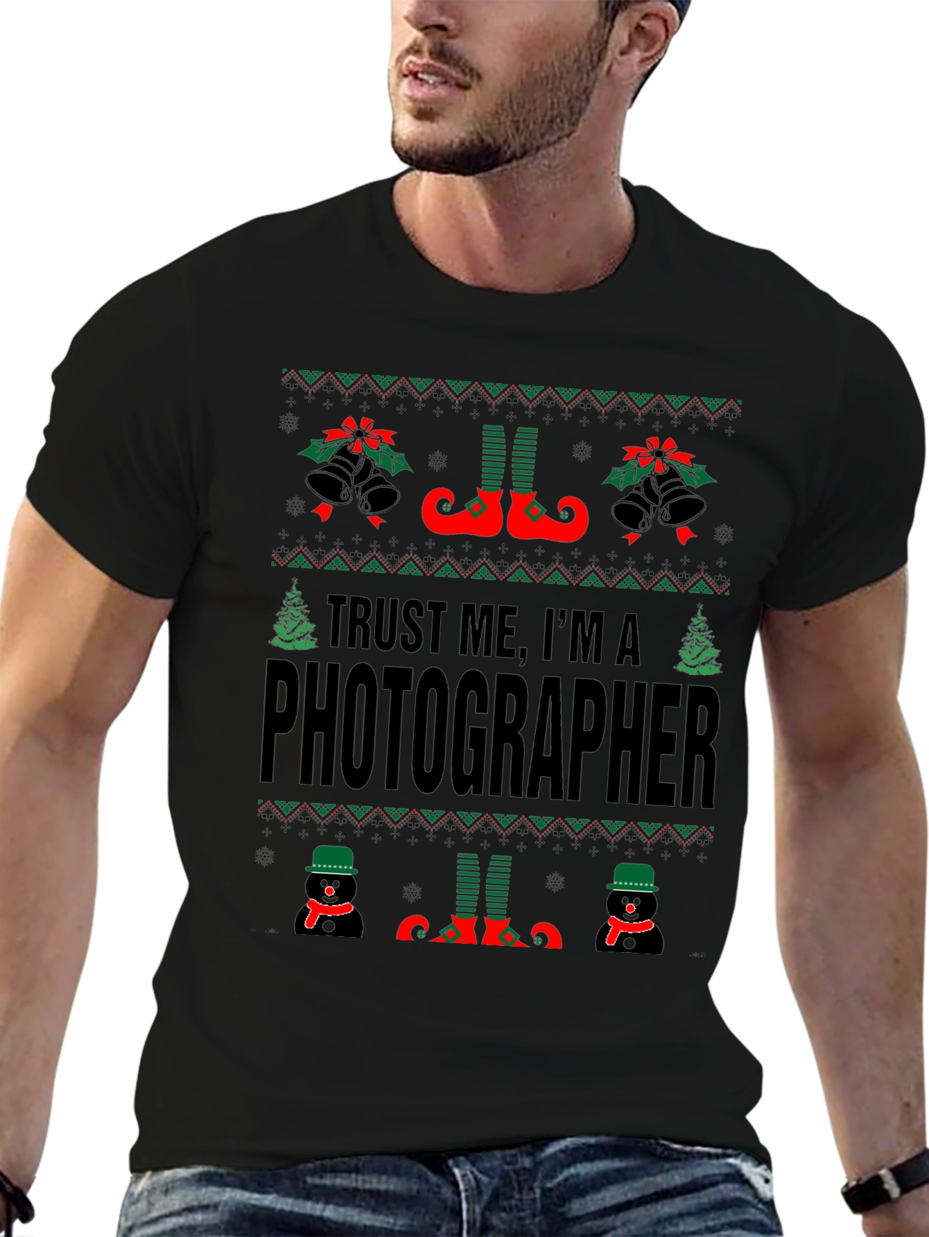 Trust Me Im a Photographer Christmas Sweater T-Shirt