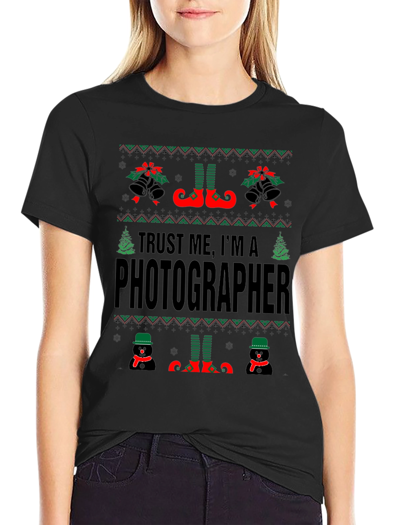 Trust Me Im a Photographer Christmas Sweater T-Shirt